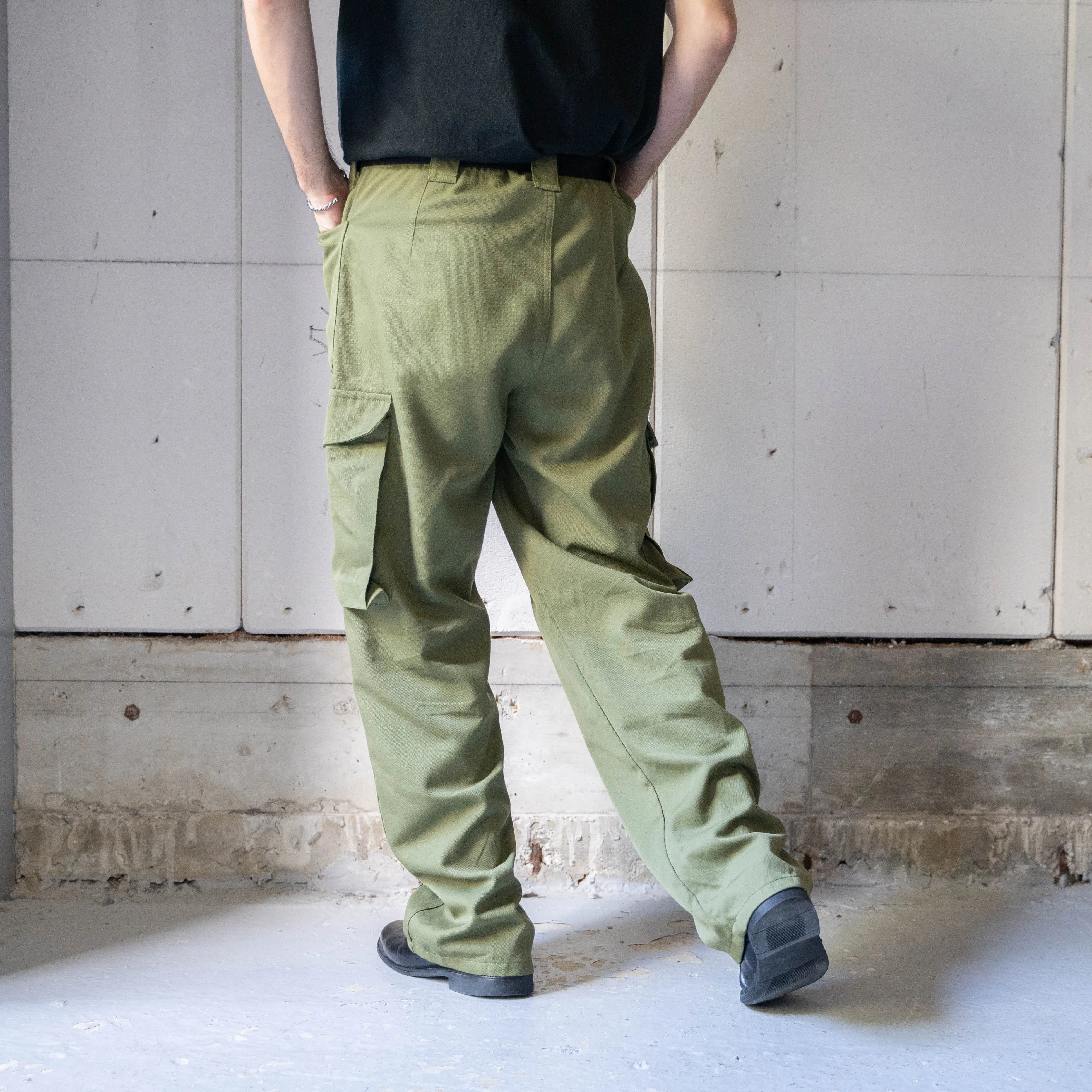 1990-00s Austrian military fatigue cargo pants -light weight-