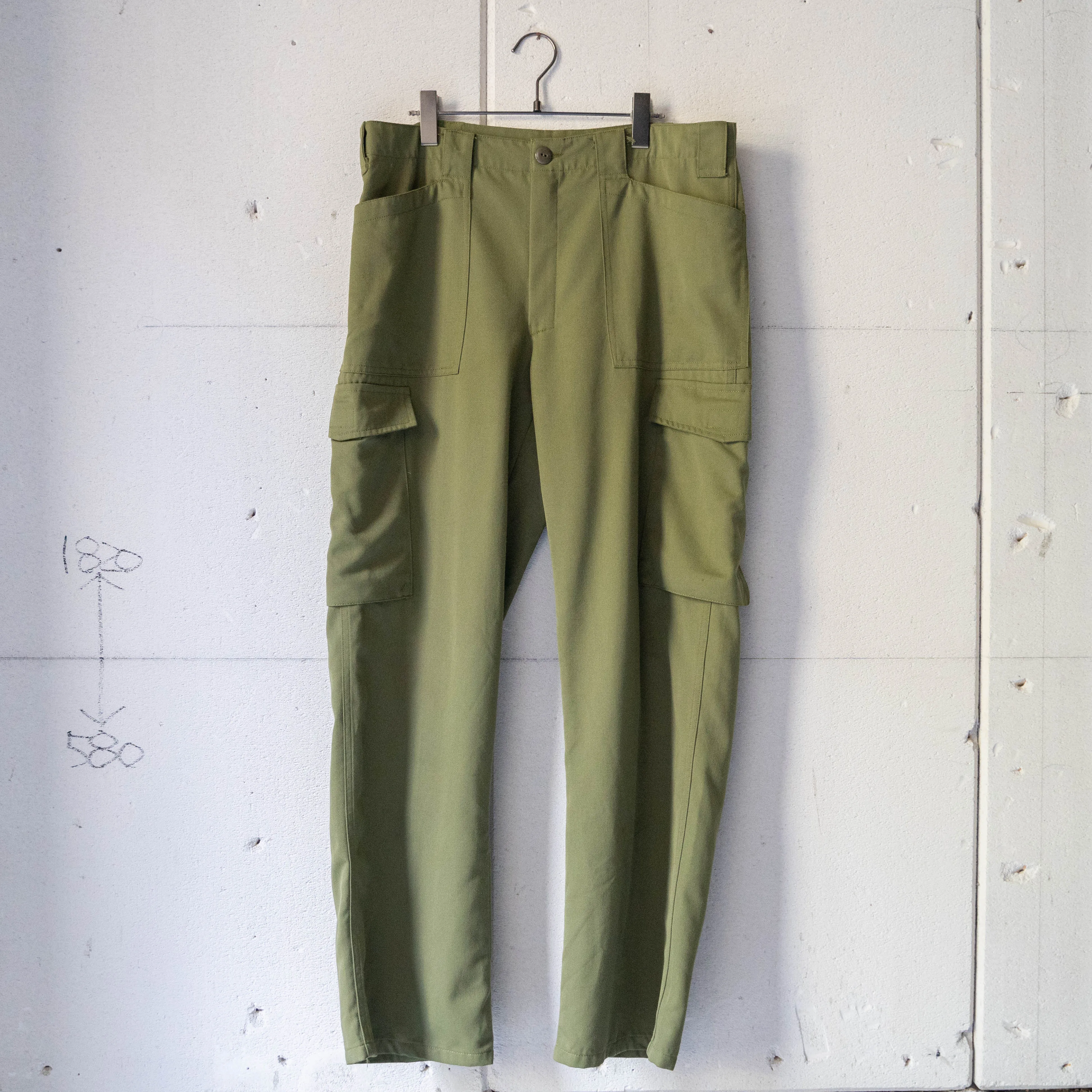 1990-00s Austrian military fatigue cargo pants -light weight-