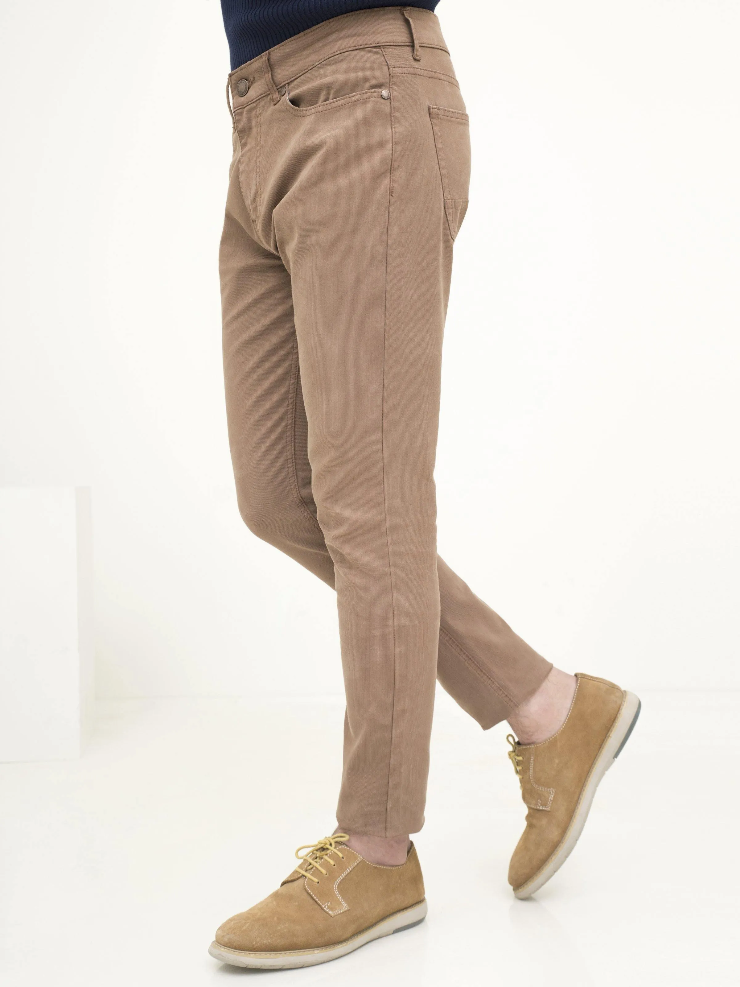 5 POCKET SLIM FIT CASUAL PANT KHAKI