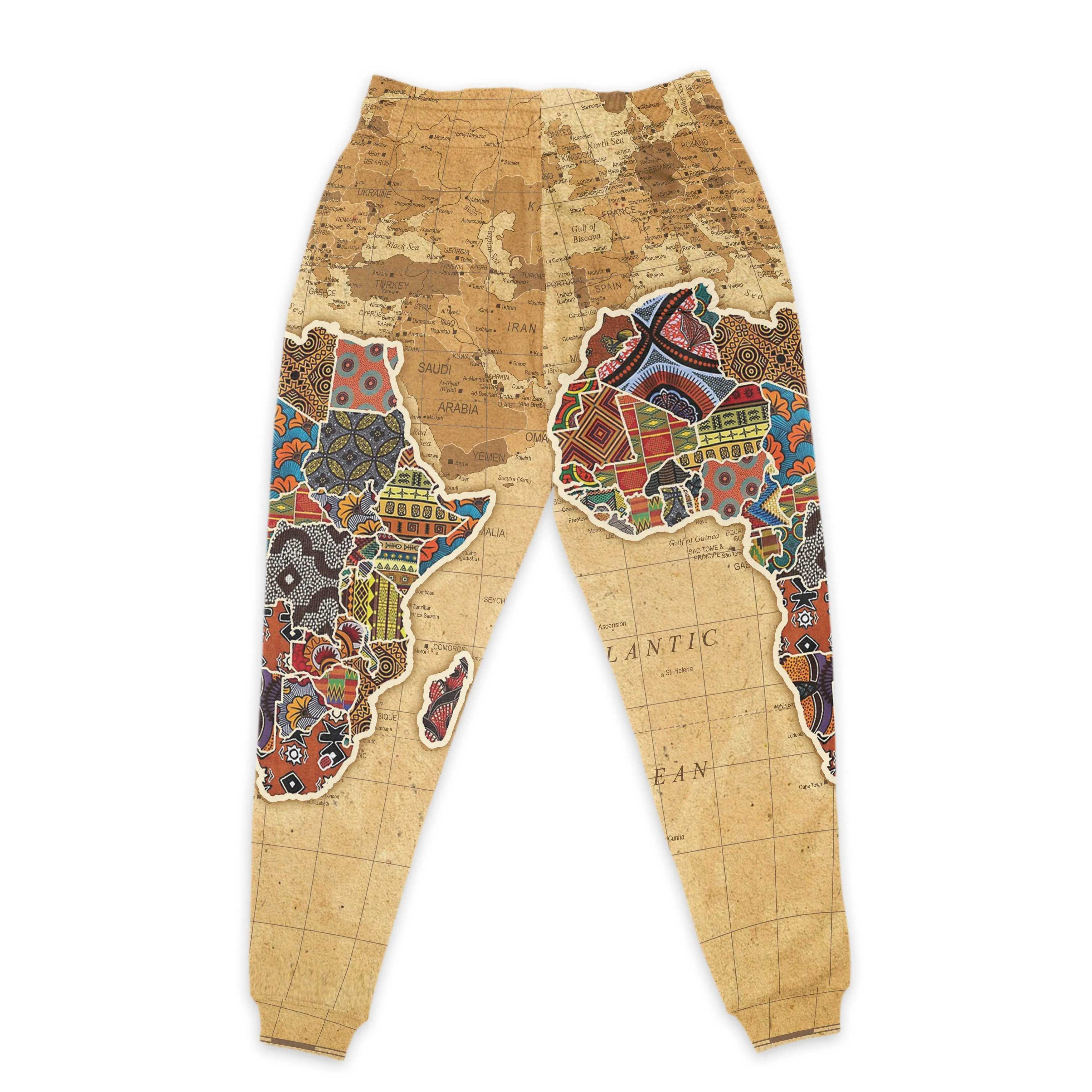 Africa On World Map All-over Hoodie and Joggers Set