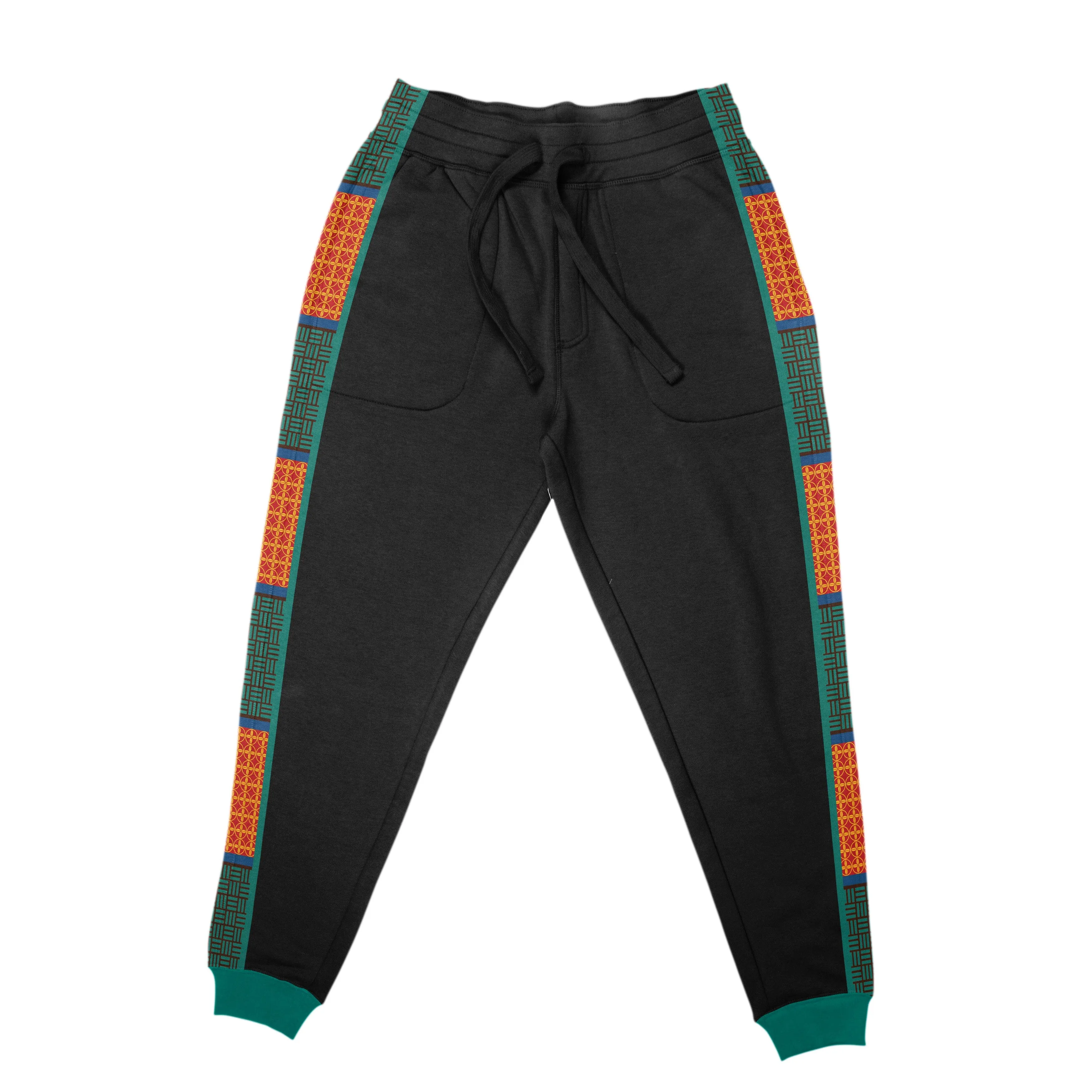 African-Inspired Patterns Printed Joggers