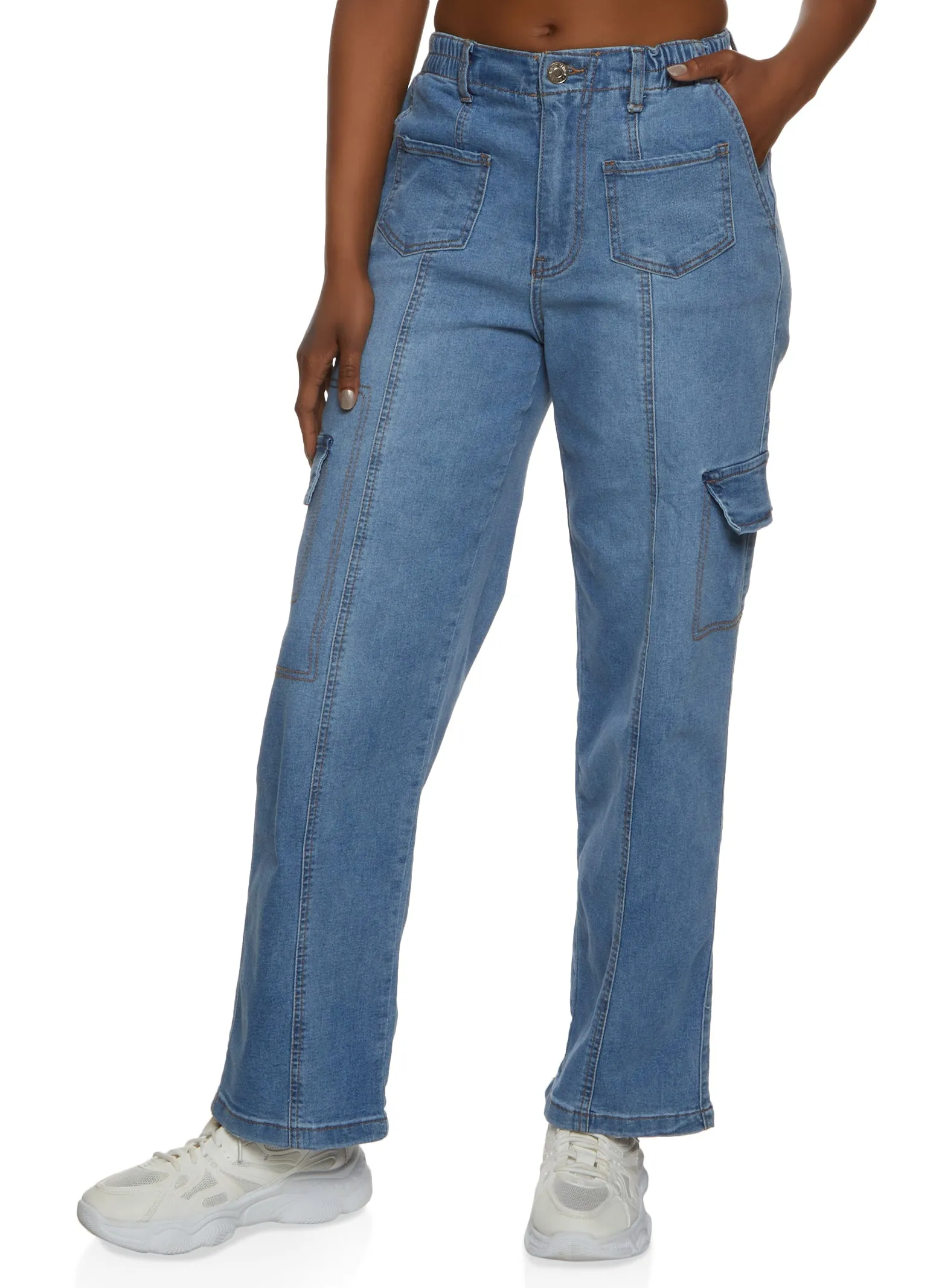 Almost Famous Straight Fit Cargo Jeans