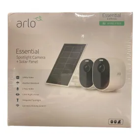 Arlo Essential Spotlight Camera   Solar Panel (2 Cameras   1 Solar Panel)