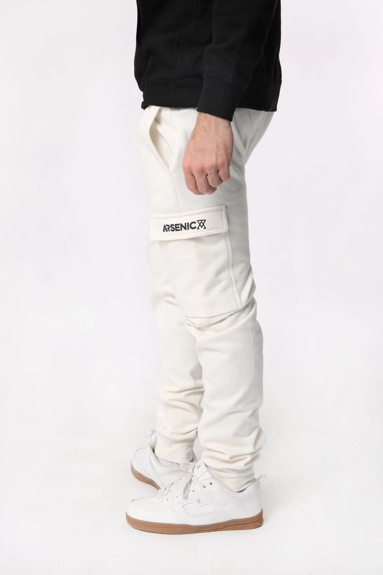 Arsenic Mens Fleece Cargo Jogger