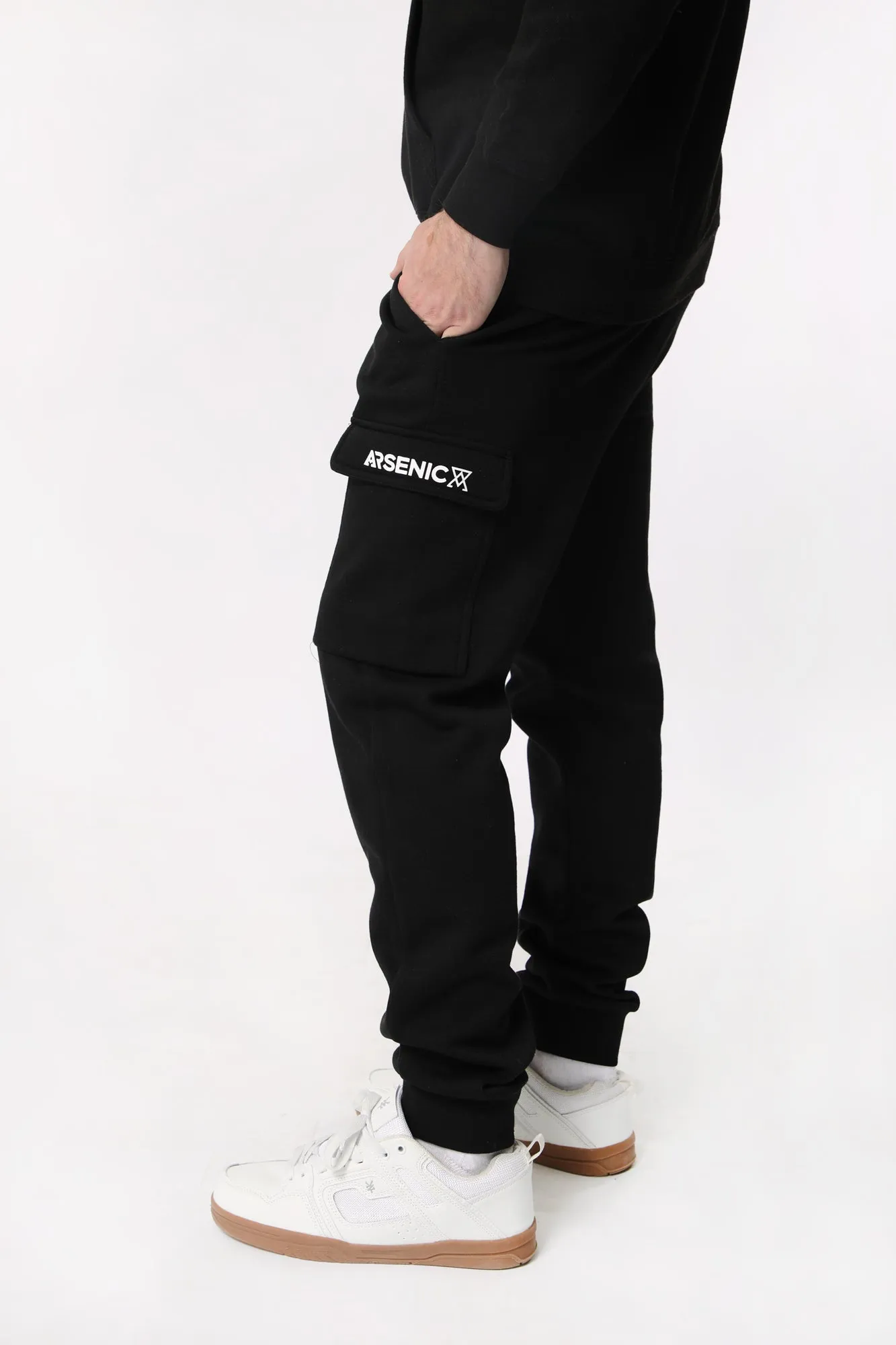 Arsenic Mens Fleece Cargo Jogger