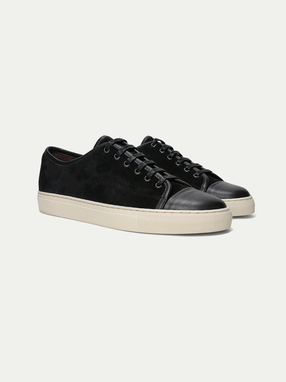 Black Cap-toe Sneaker