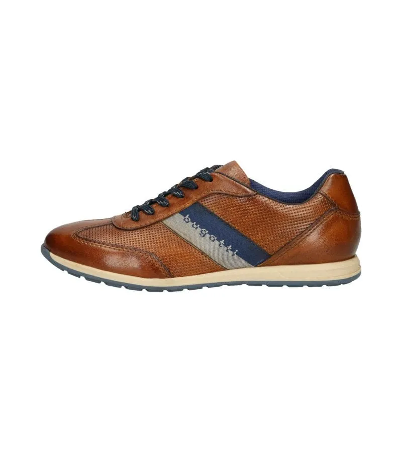 Bugatti Mens Tan Lace Up Leather Smart Casual Shoe 311-A9Q05-4000