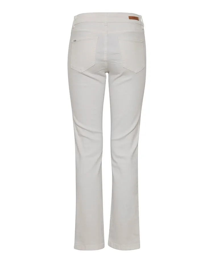 b.young Lola women's slim fit jeans trousers 20806353 110601 optical white