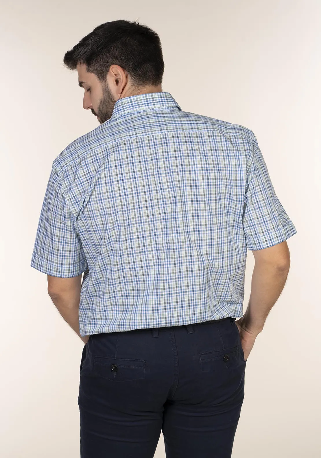 Casual Check Short Sleeve Shirt