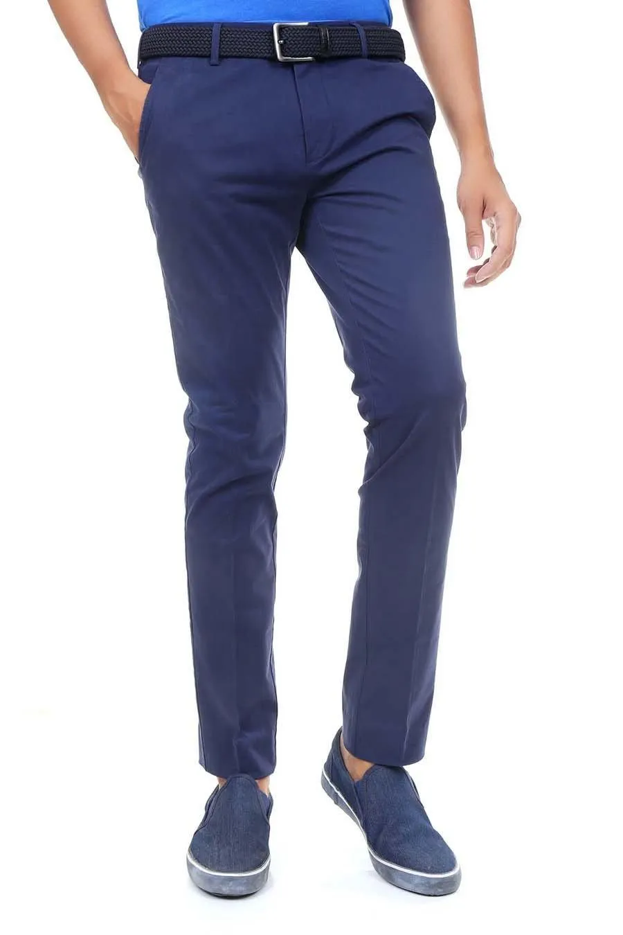 Casual Pant Cross Pocket Navy - Slim Fit