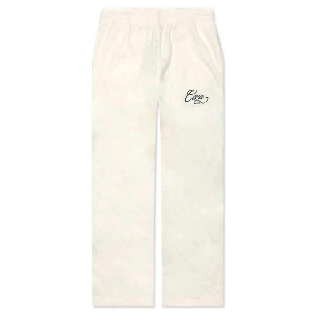 Caza Terry Track Pant - Off White