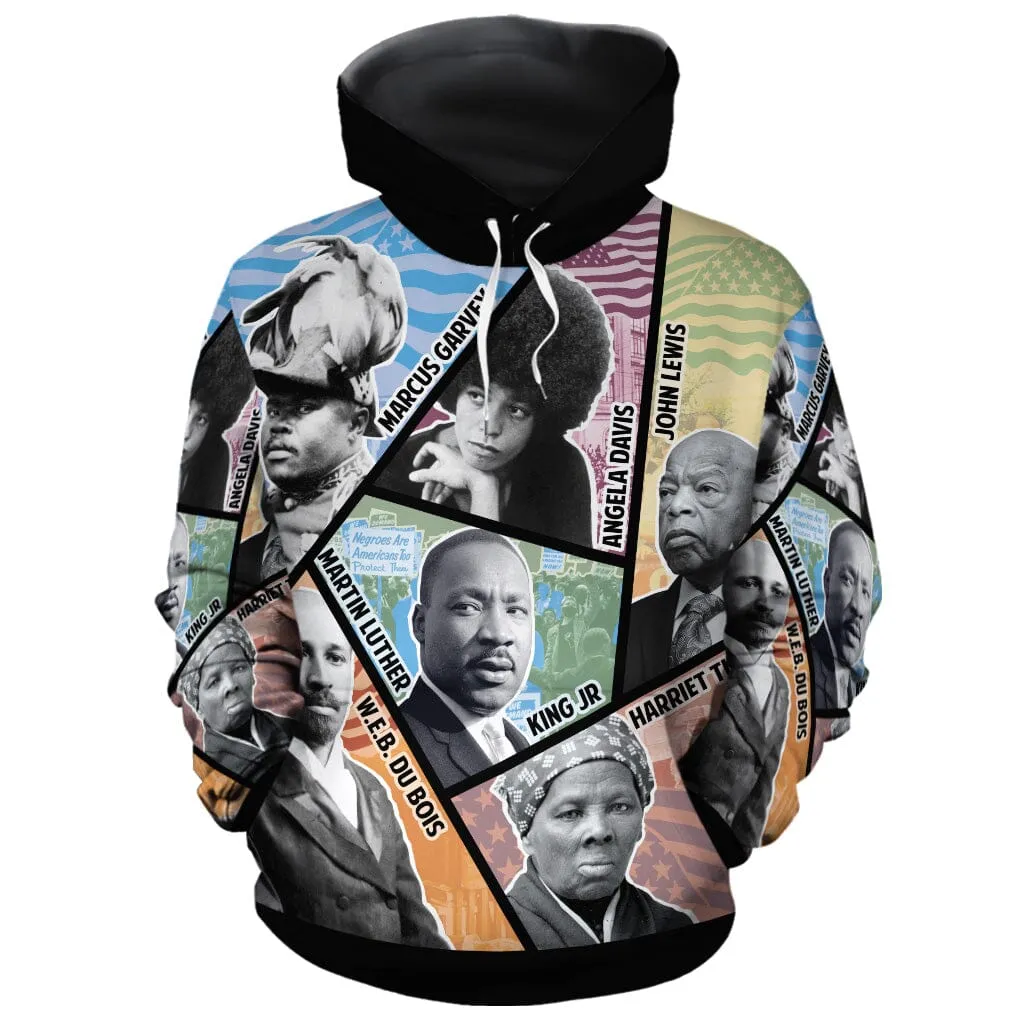 Civil Rights Icons All-over Hoodie And Joggers Set