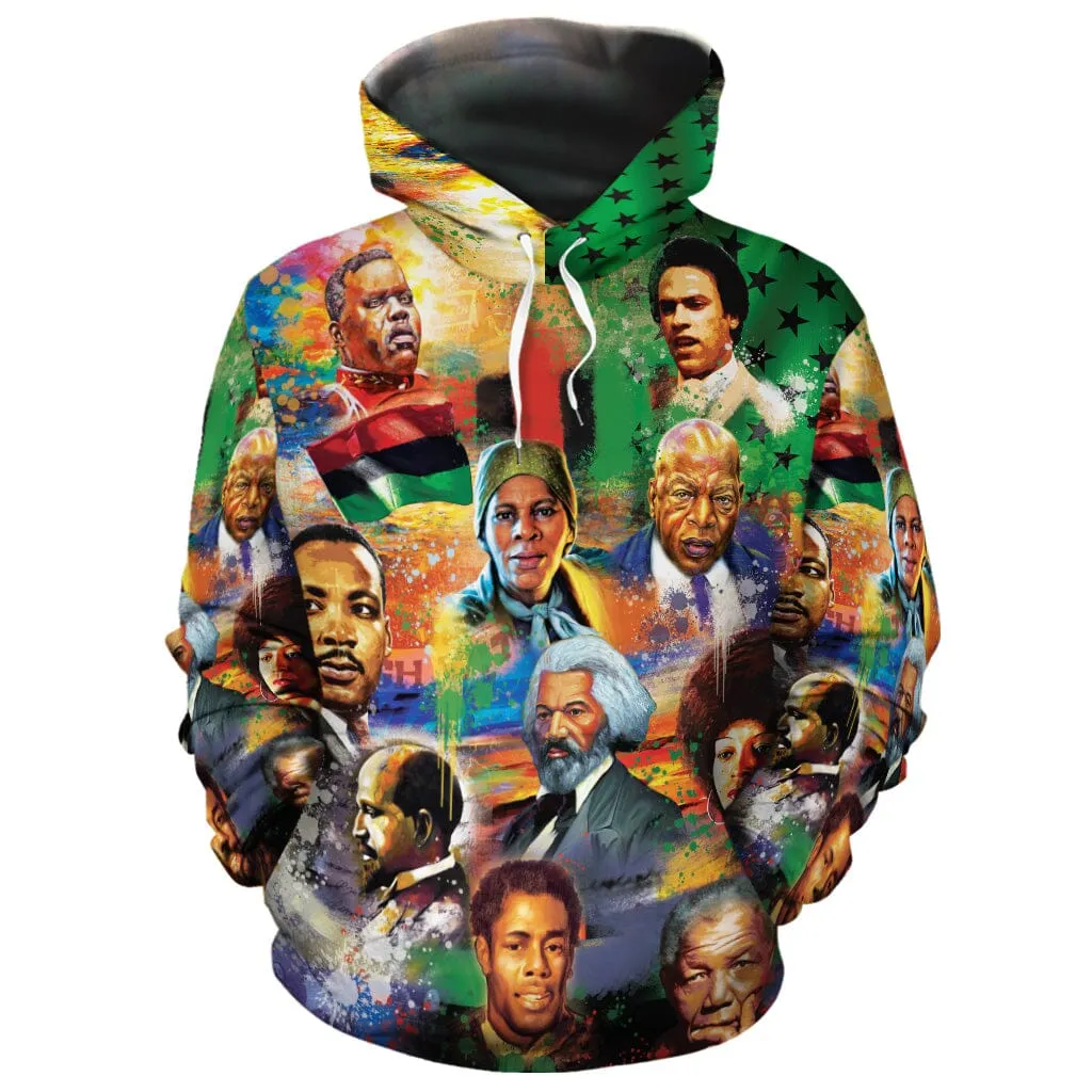 Civil Rights Moments All-over Hoodie And Joggers Set