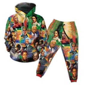 Civil Rights Moments All-over Hoodie And Joggers Set