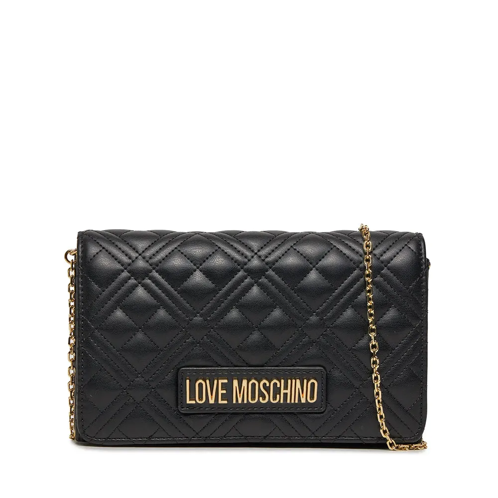 Clutch Donna con Tracolla LOVE MOSCHINO linea Smart Daily Quilted Nero