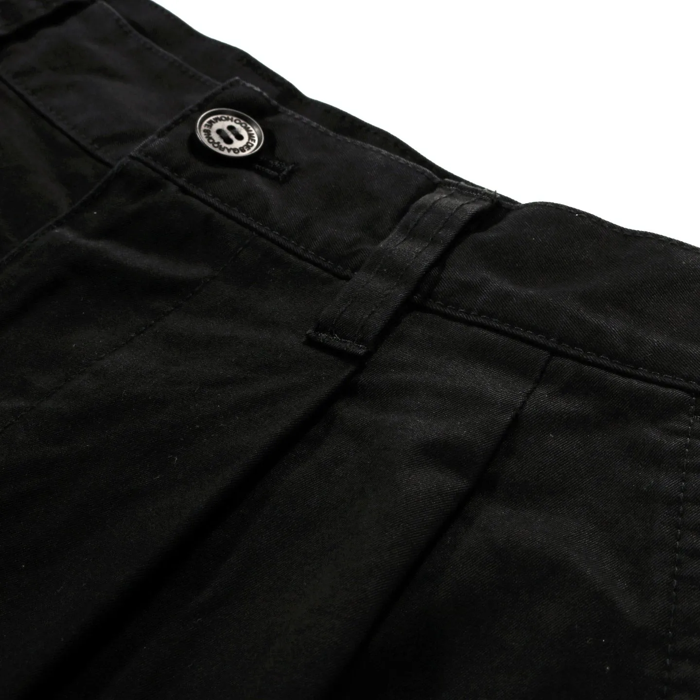 COMME DES GARCONS HOMME P010 CROPPED WIDE PANT BLACK