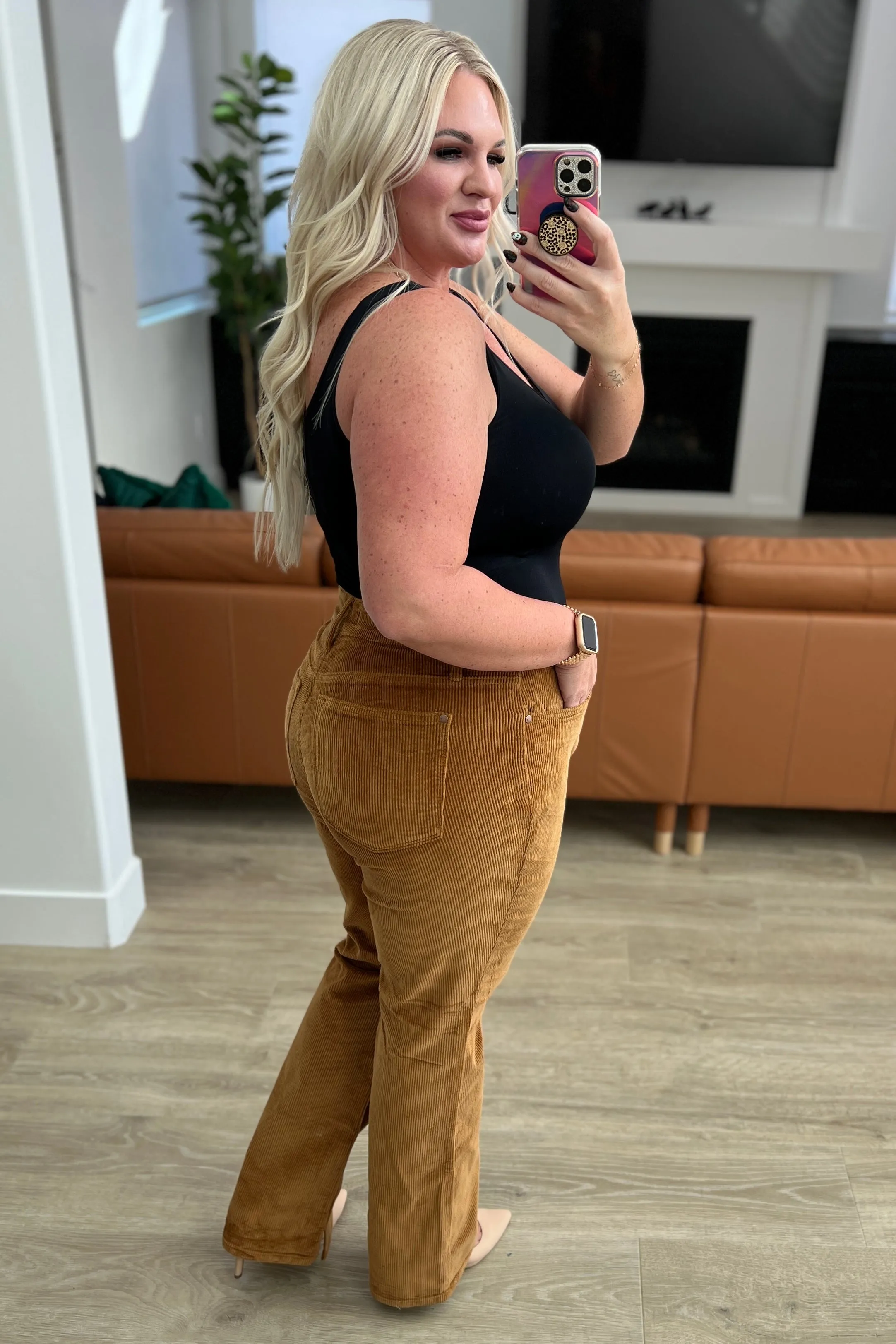 Cordelia Bootcut Corduroy Pants in Camel-- Use the code SPRINGJB for 20% off!