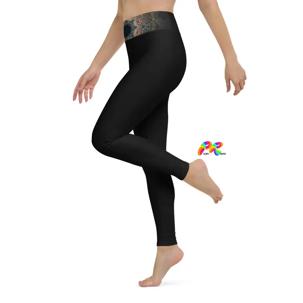 Dark Mandala Yoga Leggings