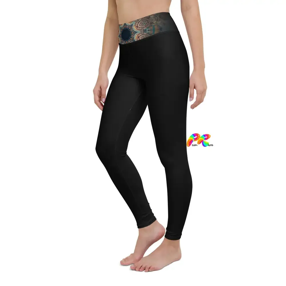 Dark Mandala Yoga Leggings