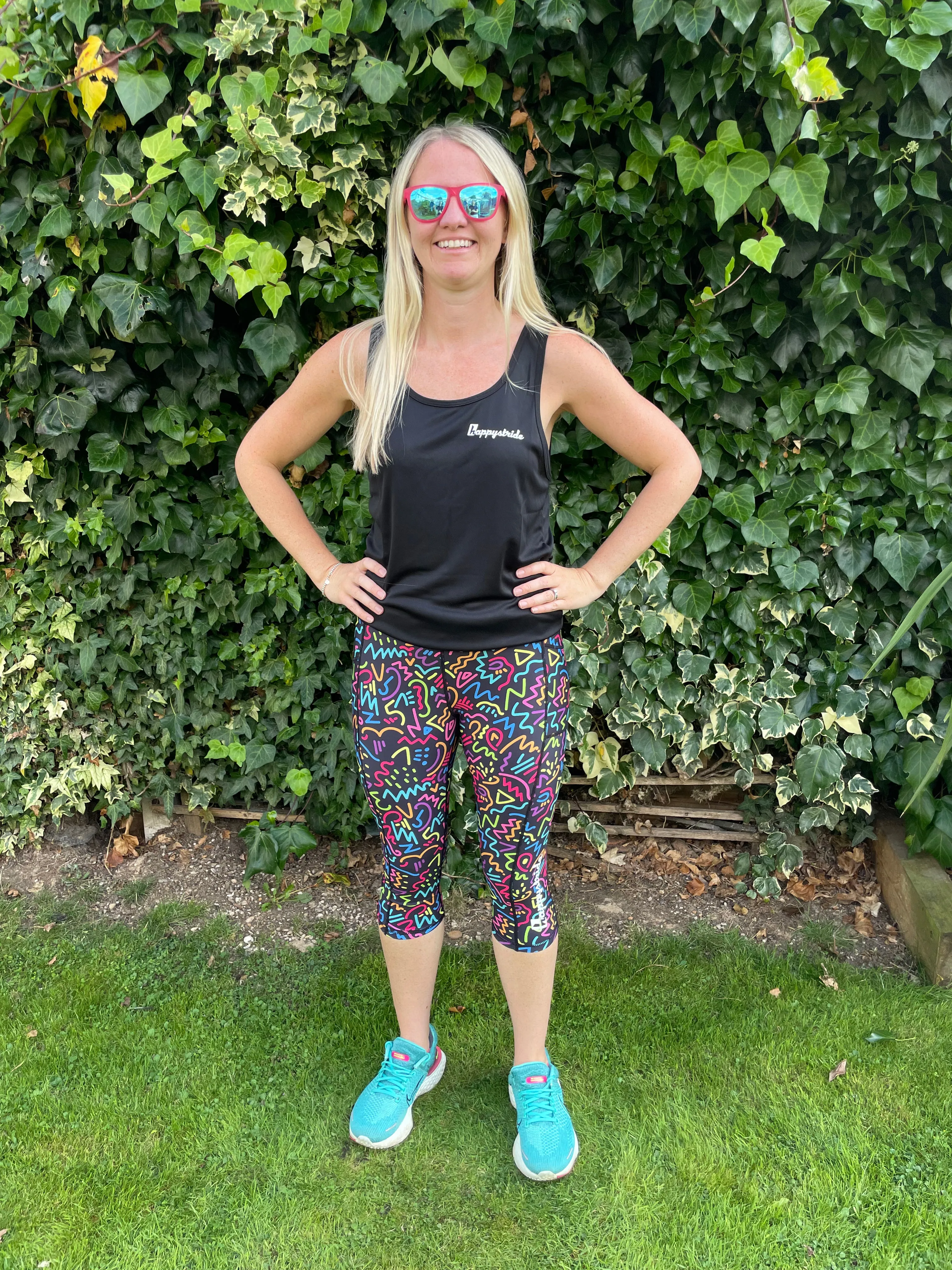 Disco doodle capri leggings