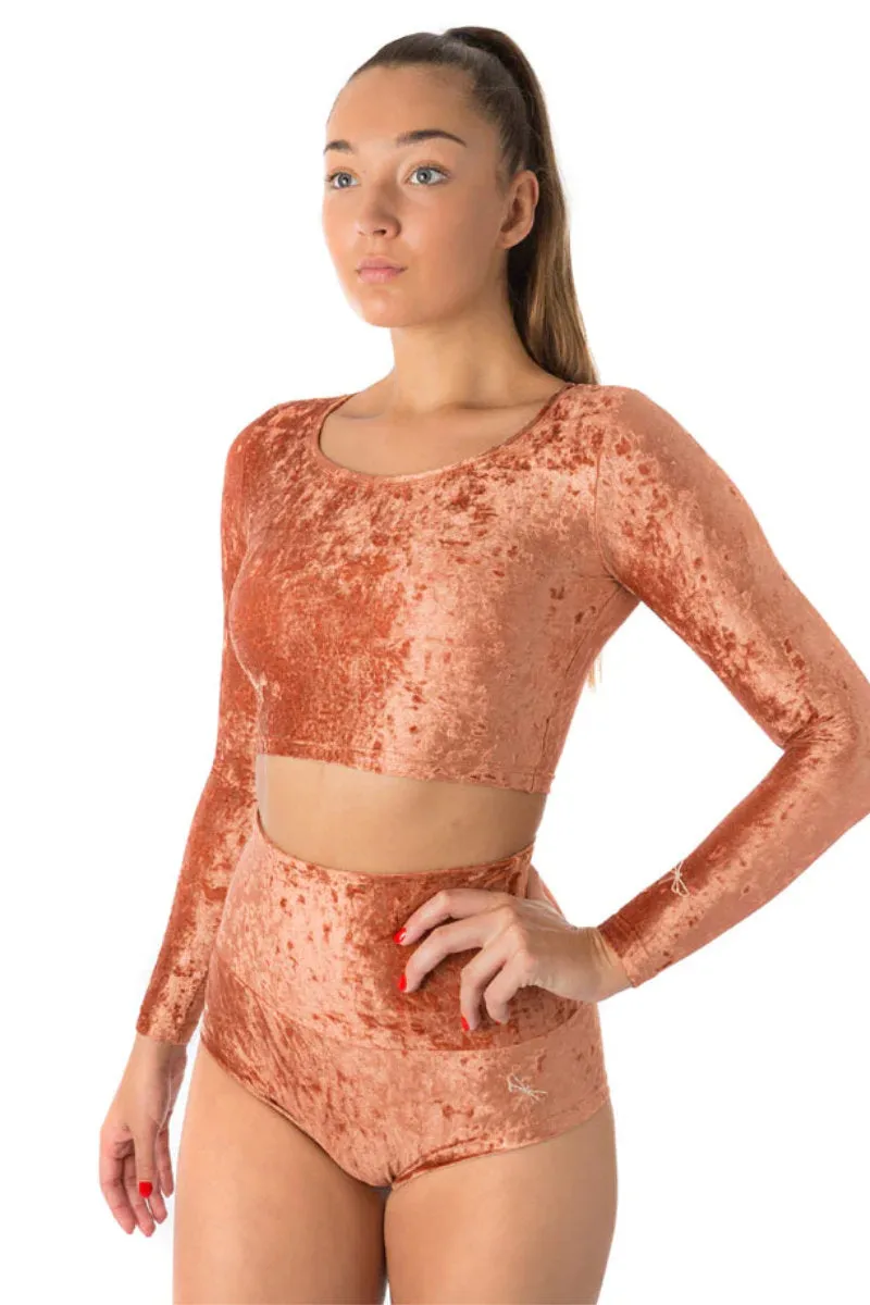 Dragonfly Pavi Crop Top - Velvet Bronze