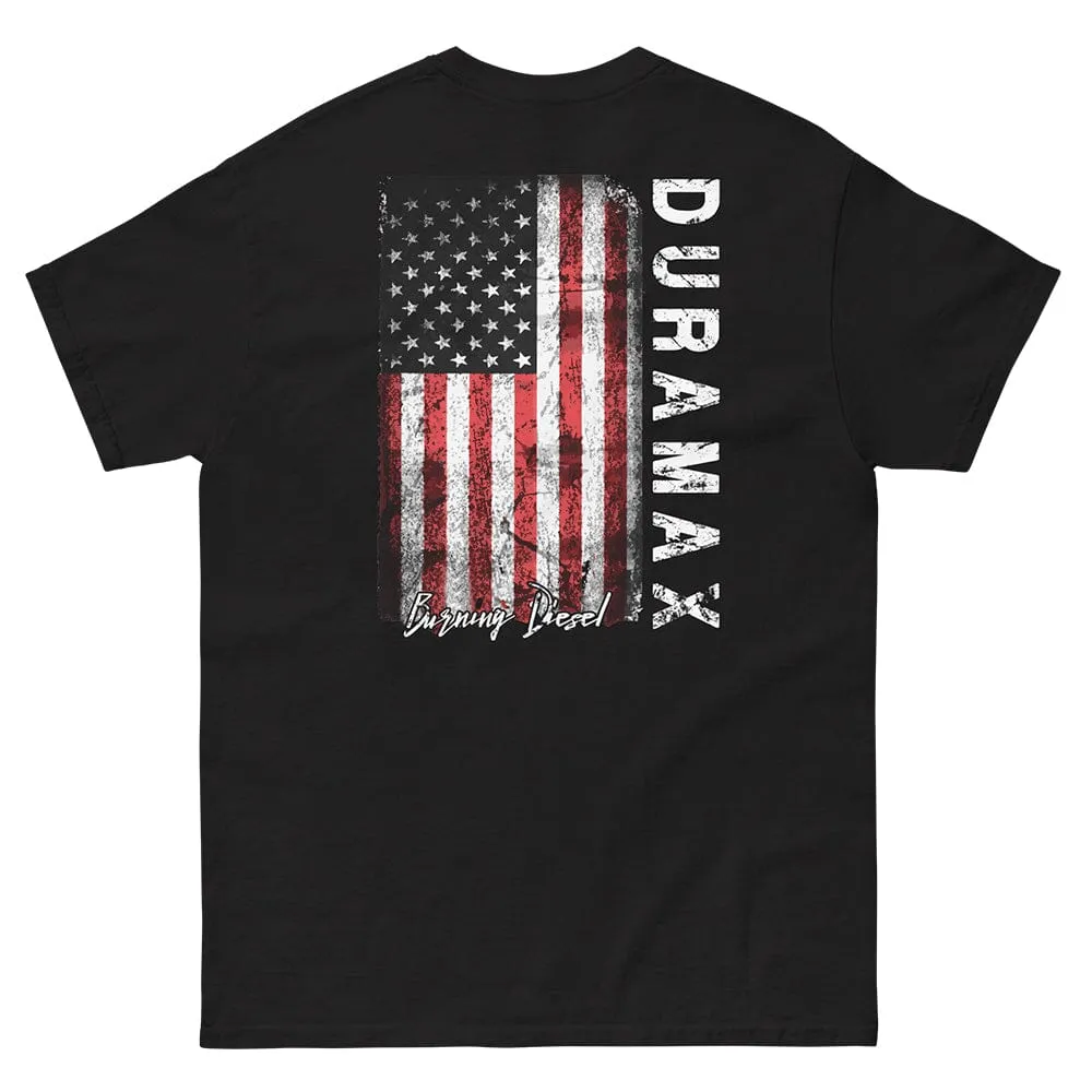 Duramax T-Shirt - Distressed American Flag