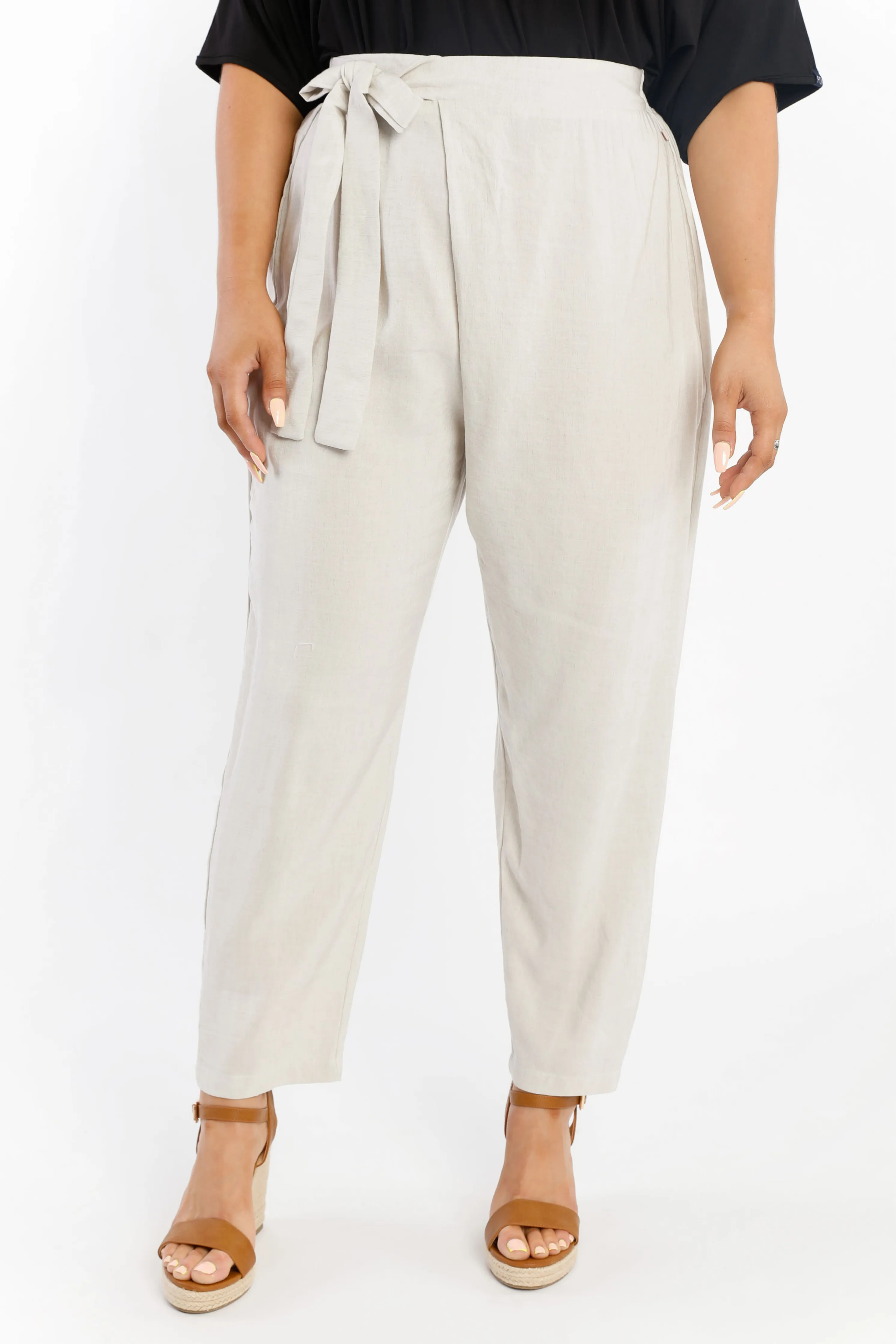 FINAL SALE Melody Pleat Pant in Sand