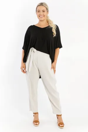 FINAL SALE Melody Pleat Pant in Sand