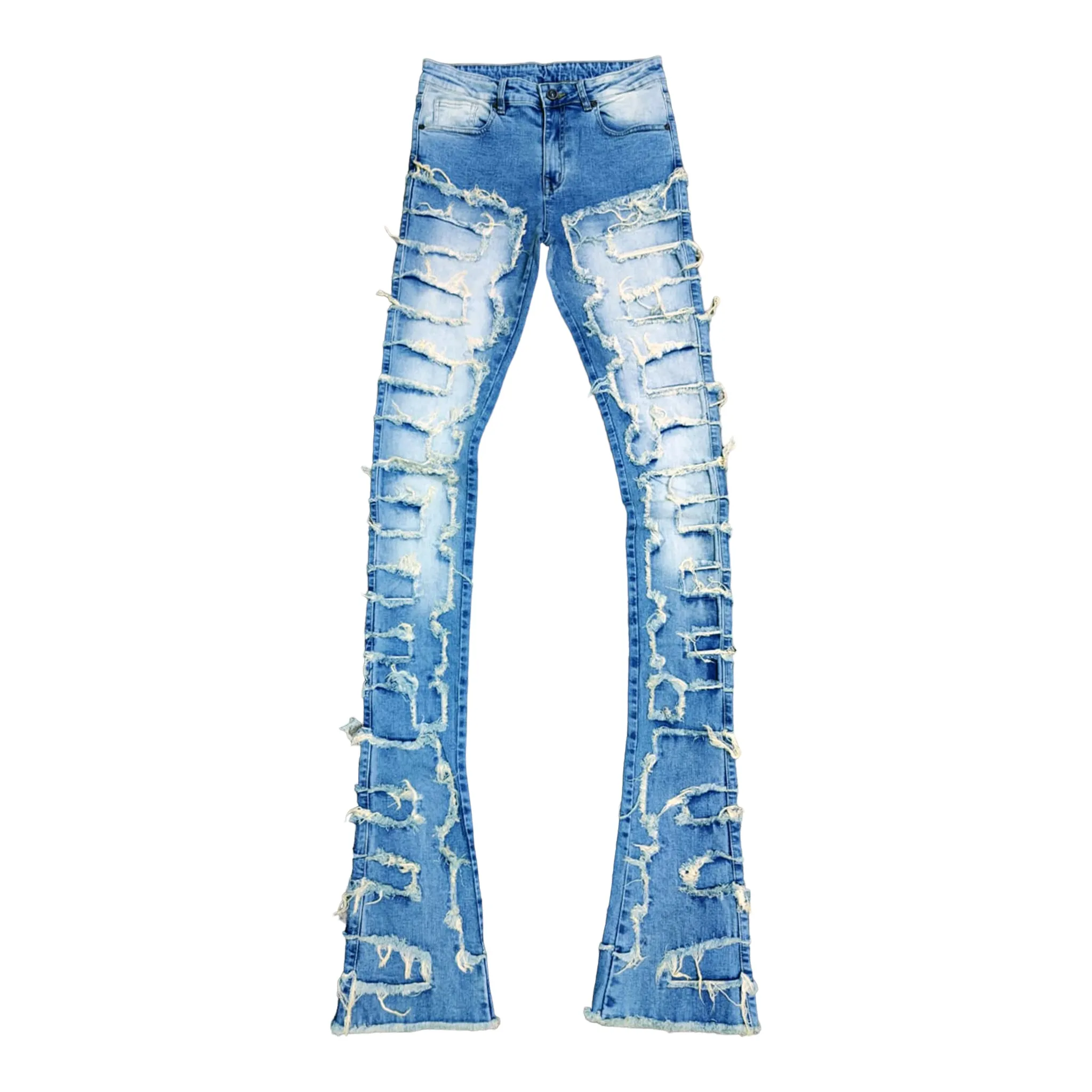 FOCUS: Shredded Super Stacked Denim 3445