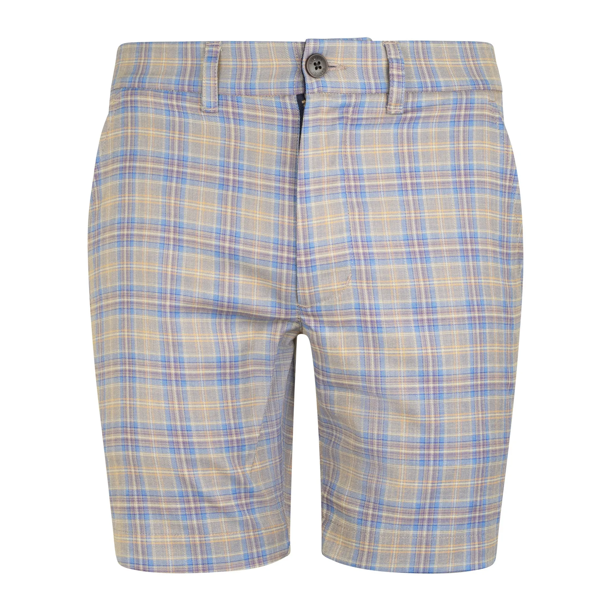 Gabicci Vintage Murphy Check Shorts Blue