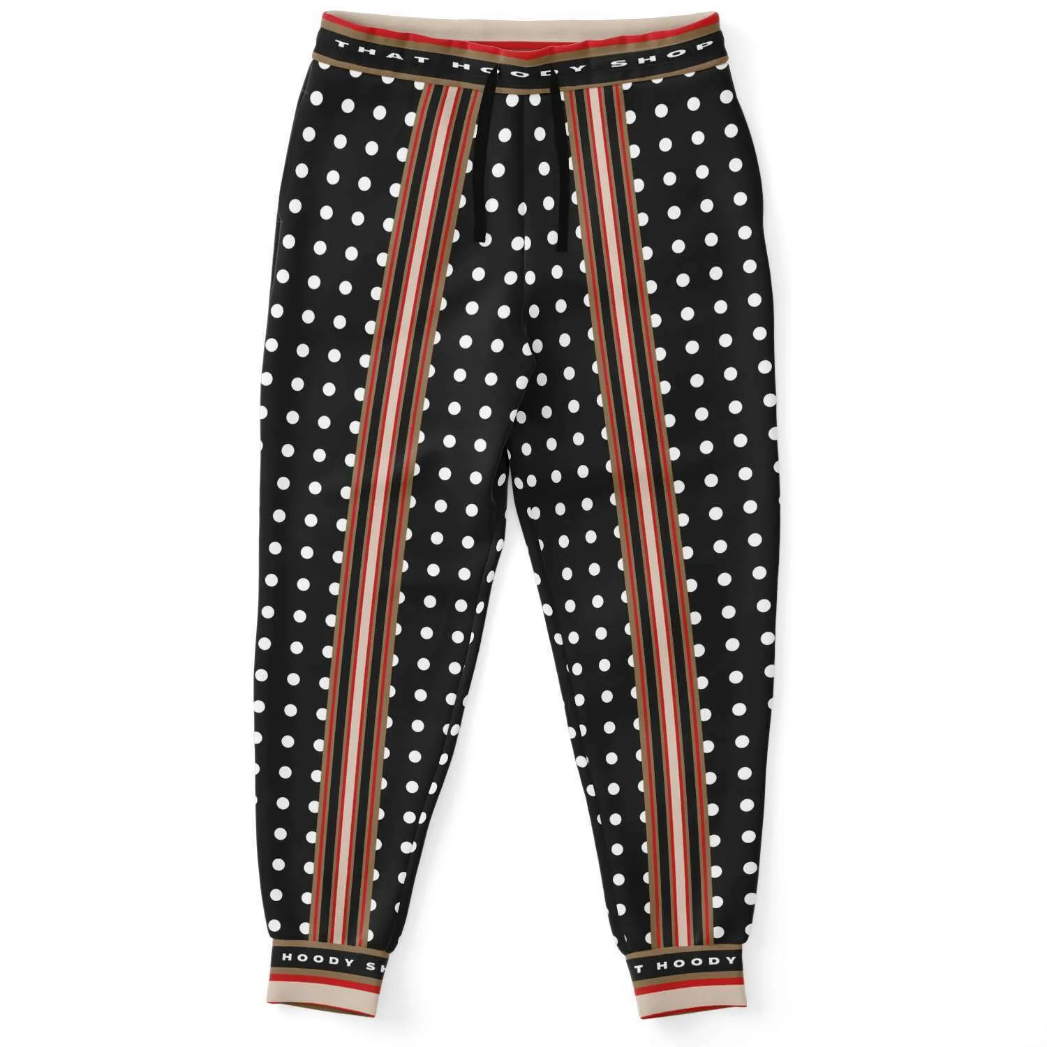 Gold Line Polka Unisex Eco-Poly Joggers