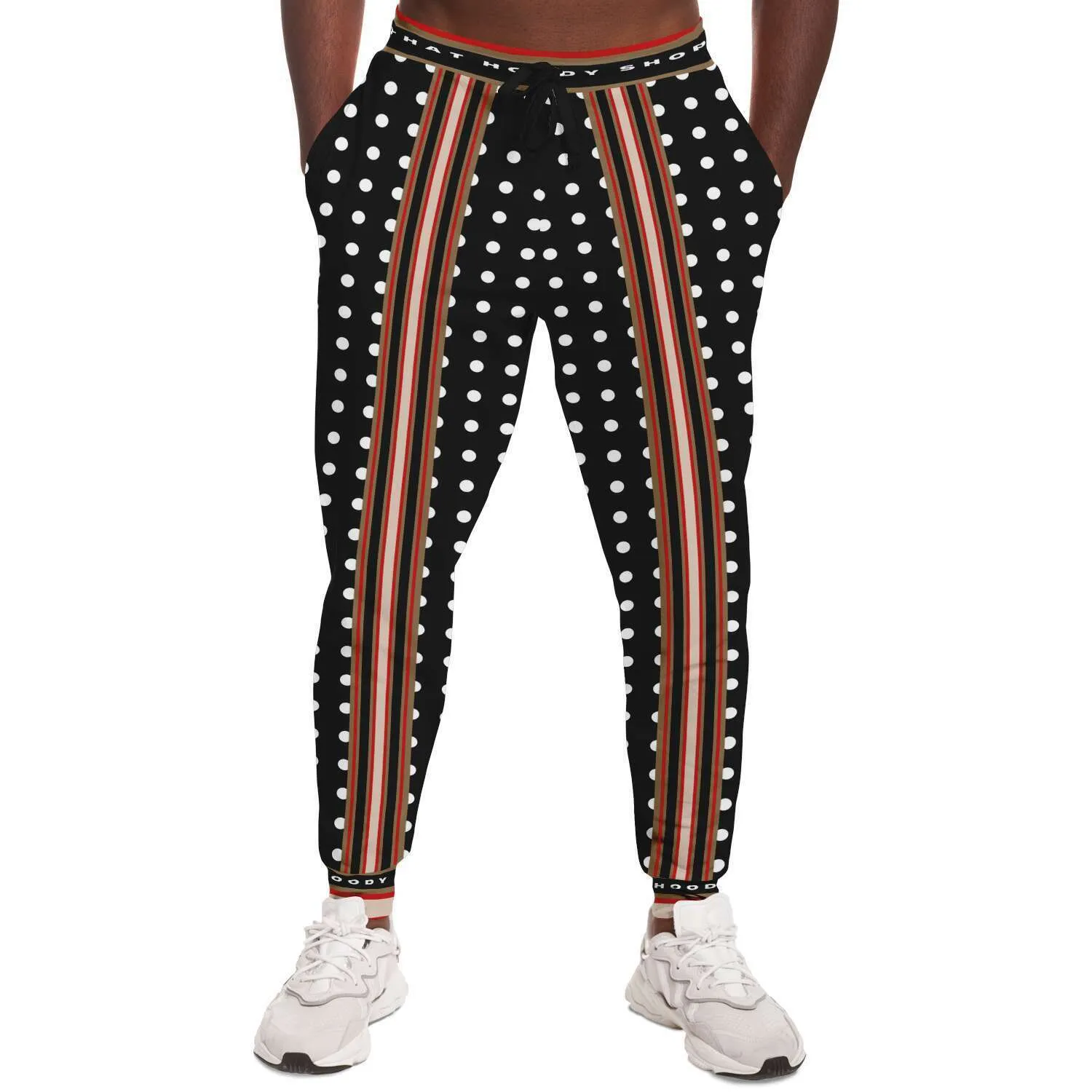 Gold Line Polka Unisex Eco-Poly Joggers