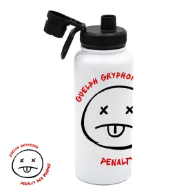 Guelph Hockey - Doodle Face Personalized 32oz Sport Water Bottle