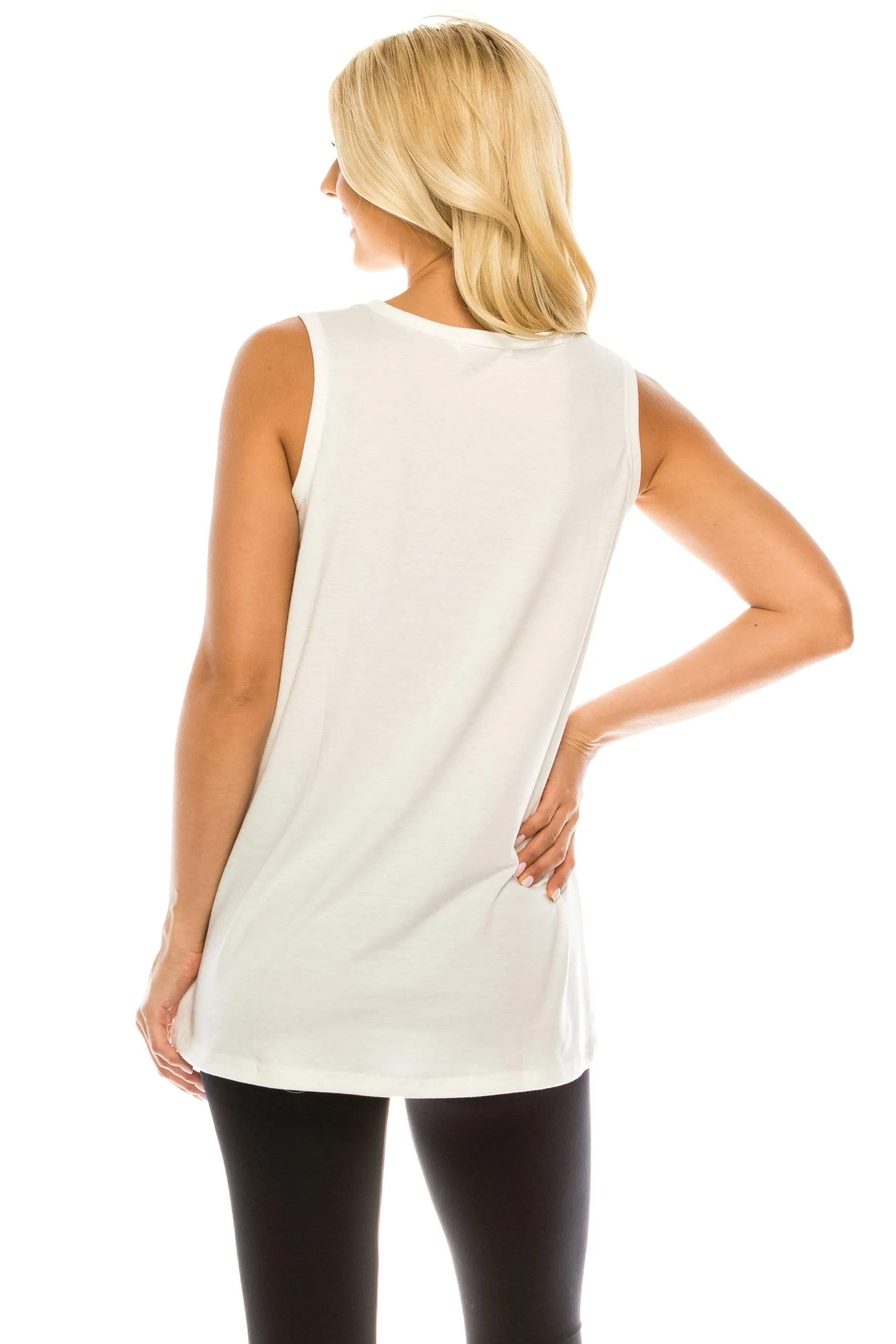 Haute Edition Women's Mama Bear Loose Fit Tank top. Plus size available