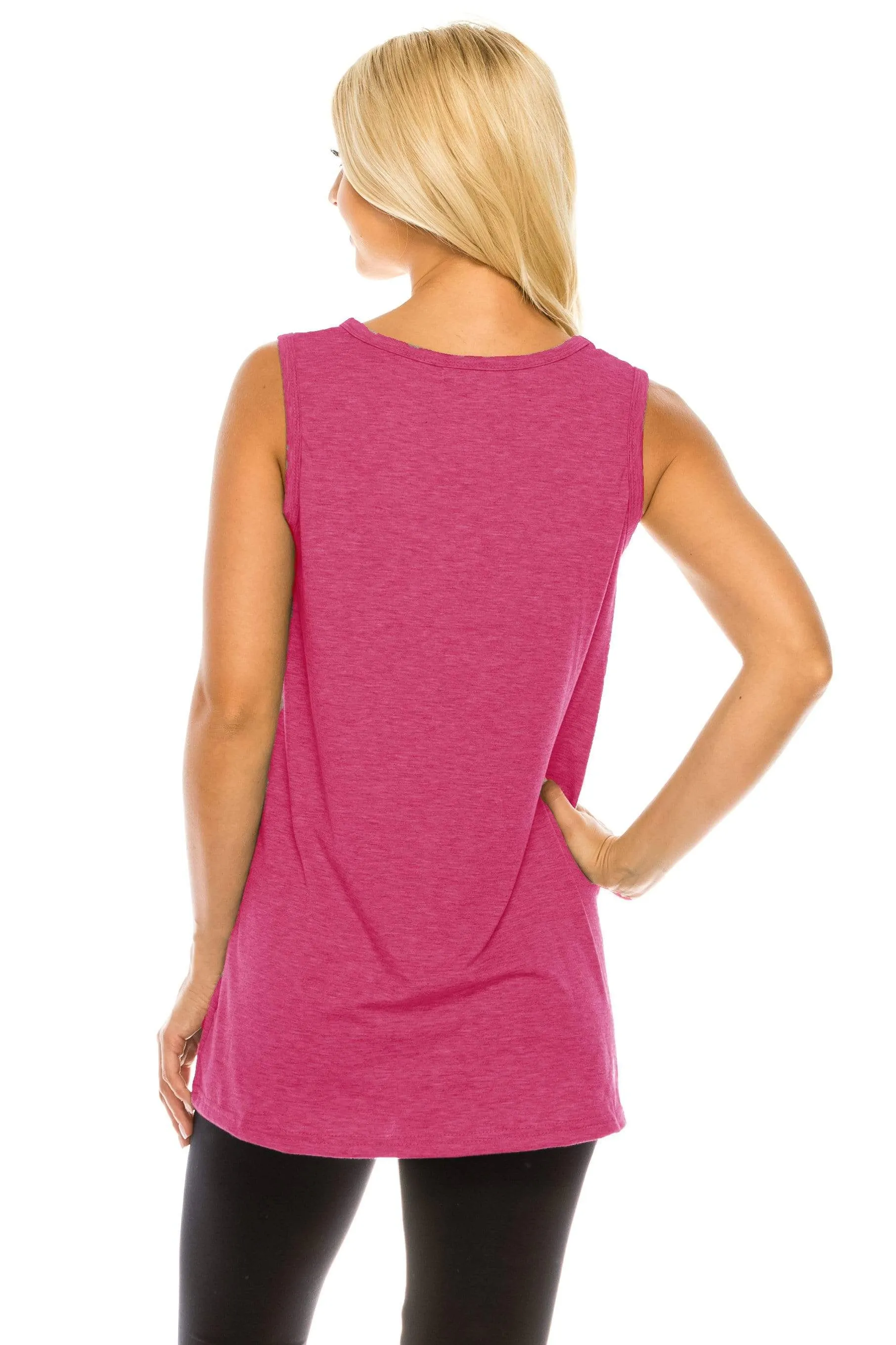 Haute Edition Women's Mama Bear Loose Fit Tank top. Plus size available