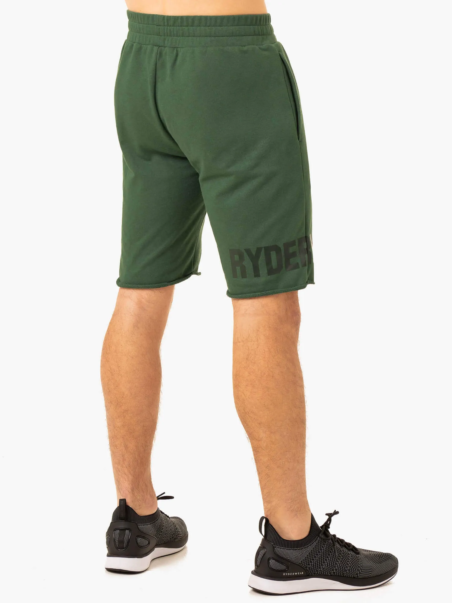 Heritage Fleece Track Shorts - Green