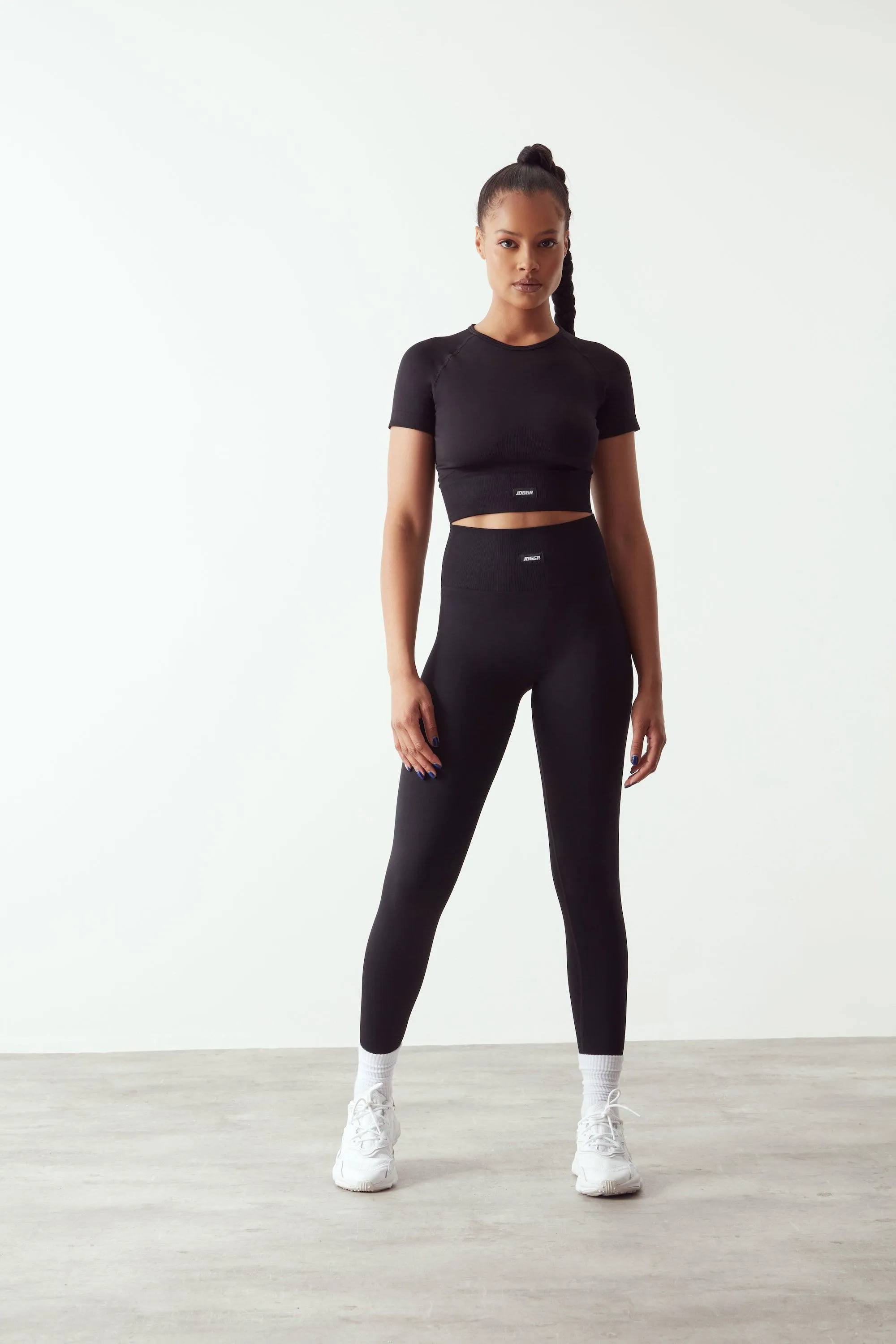 High-Waisted seamless Leggings black