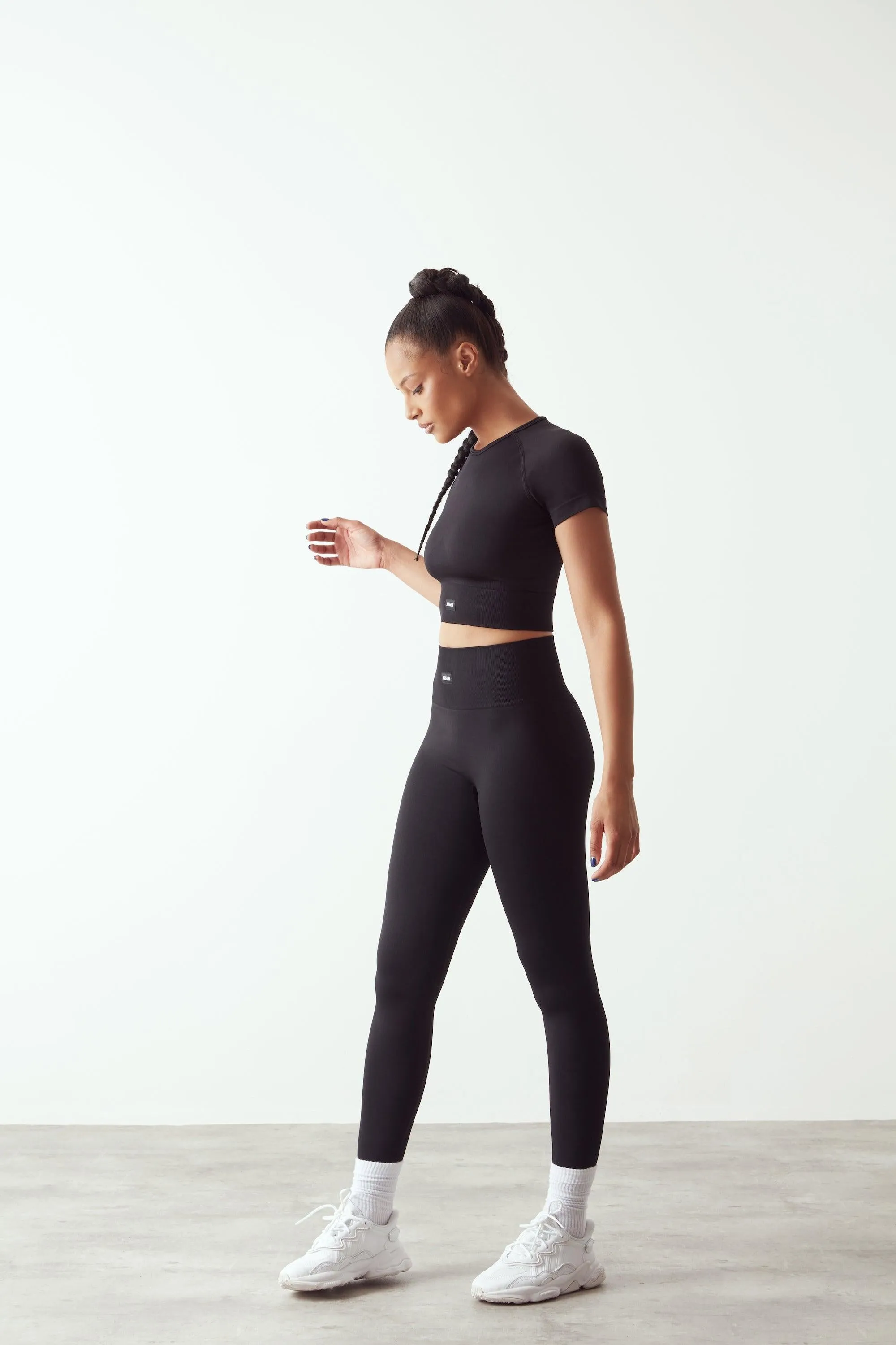 High-Waisted seamless Leggings black