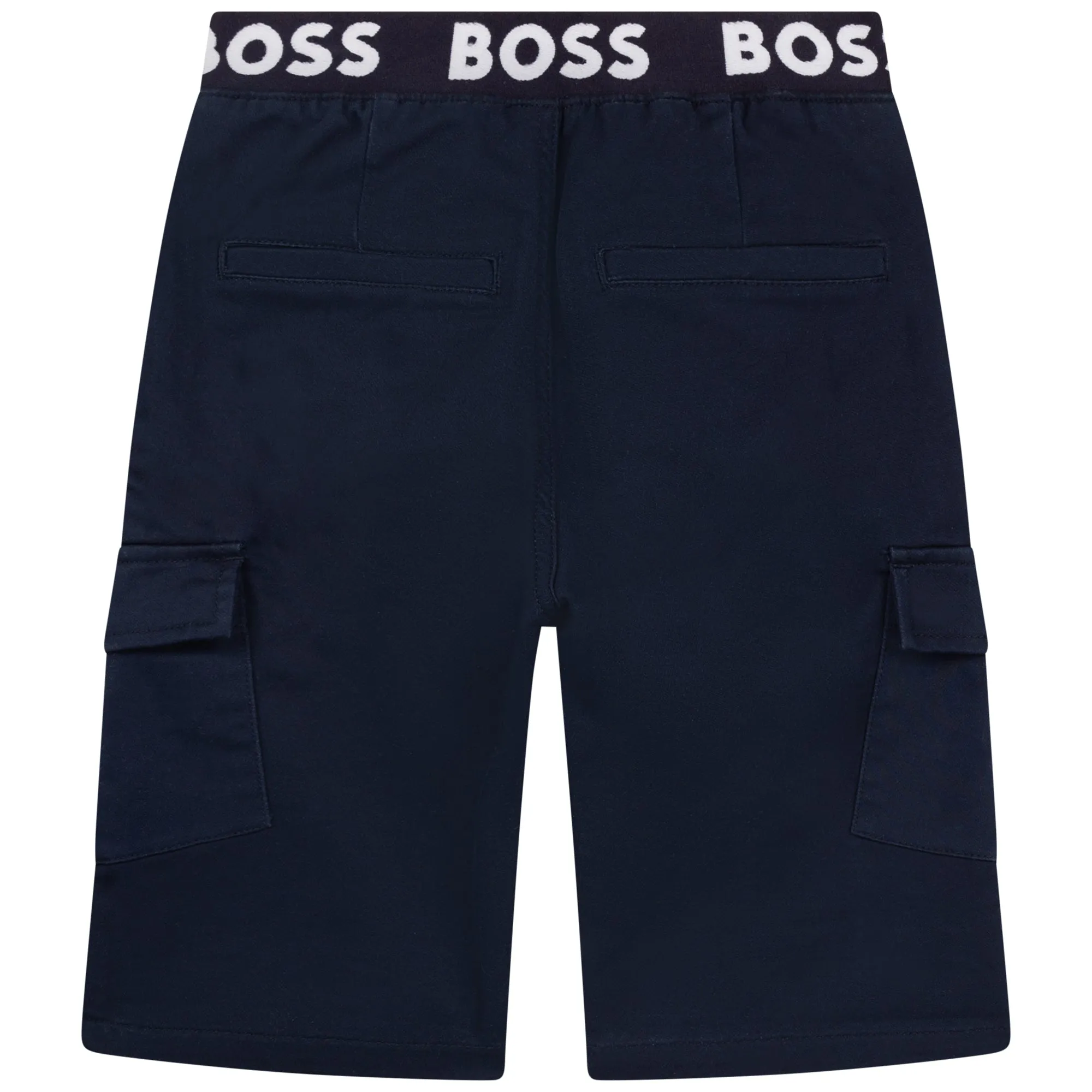 Hugo Boss Boys Cargo Bermuda Shorts_ Navy J24741-849