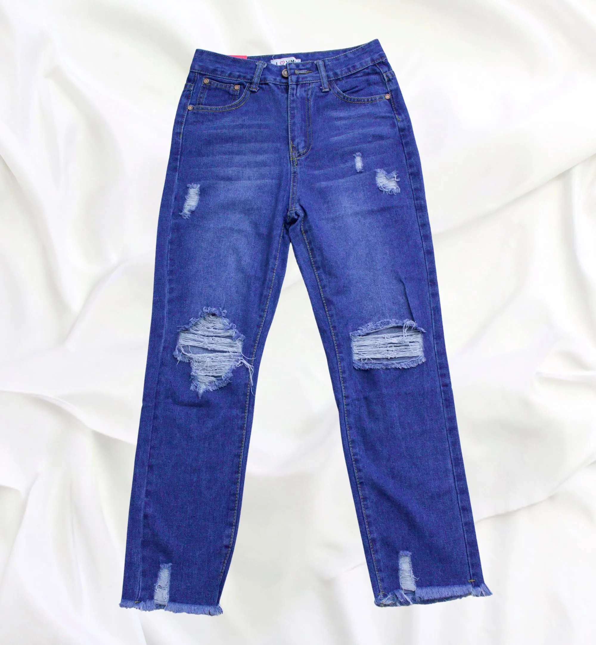 JEANS RASGADOS ESTILO MOM LV90028