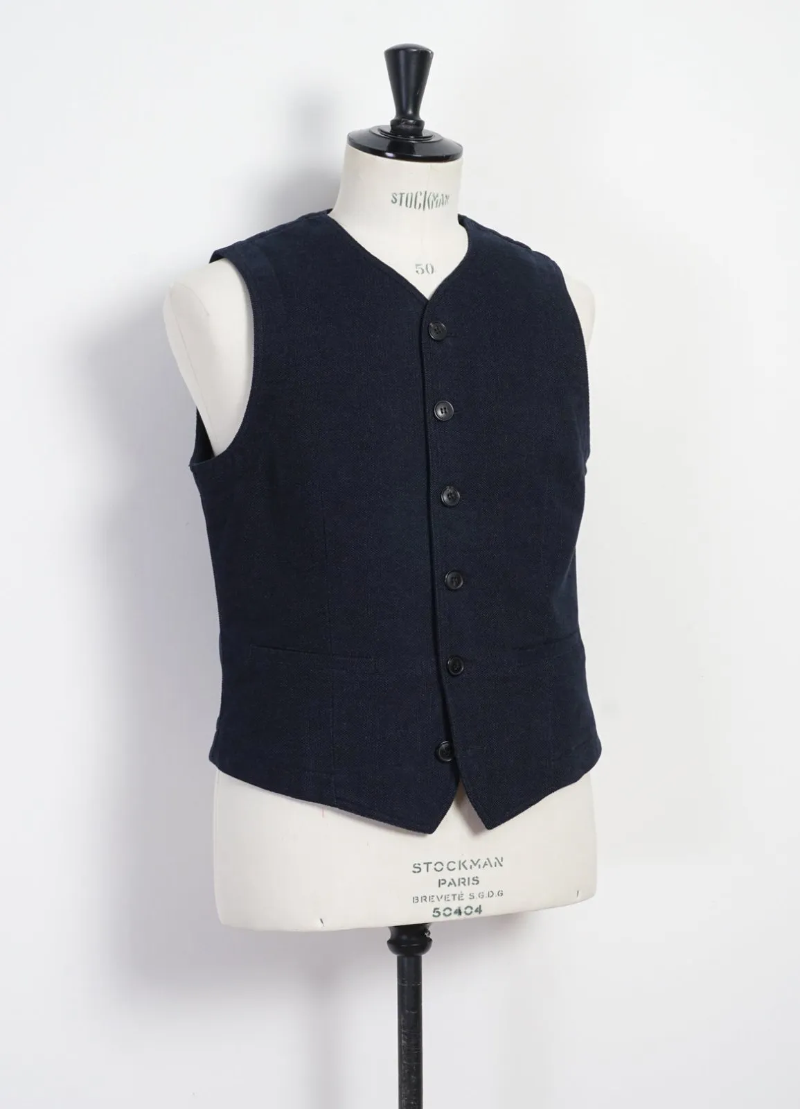 KAJ | Casual Waistcoat | Broken Blue