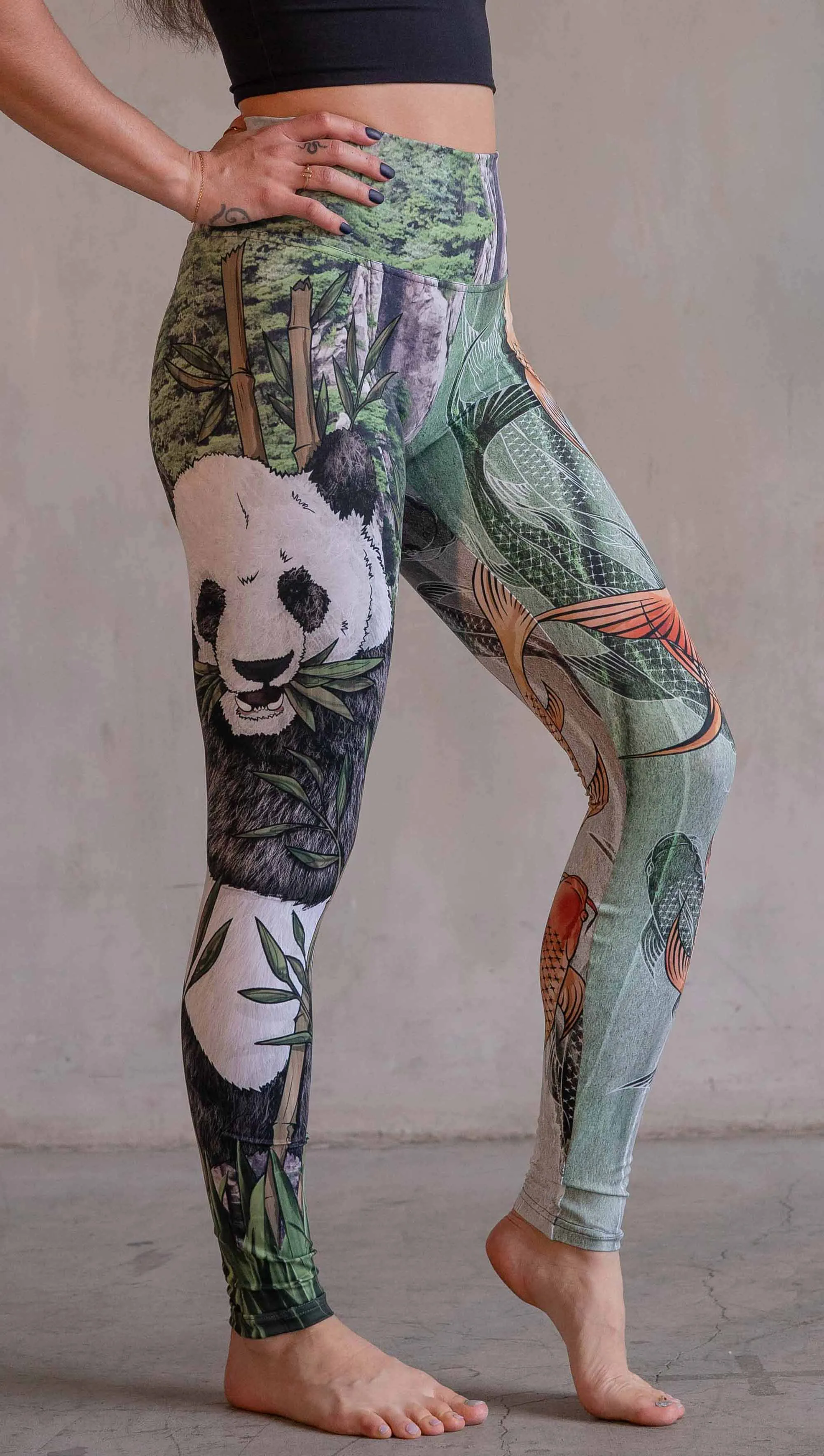 Koi Fish Mashup - Athleisure Leggings