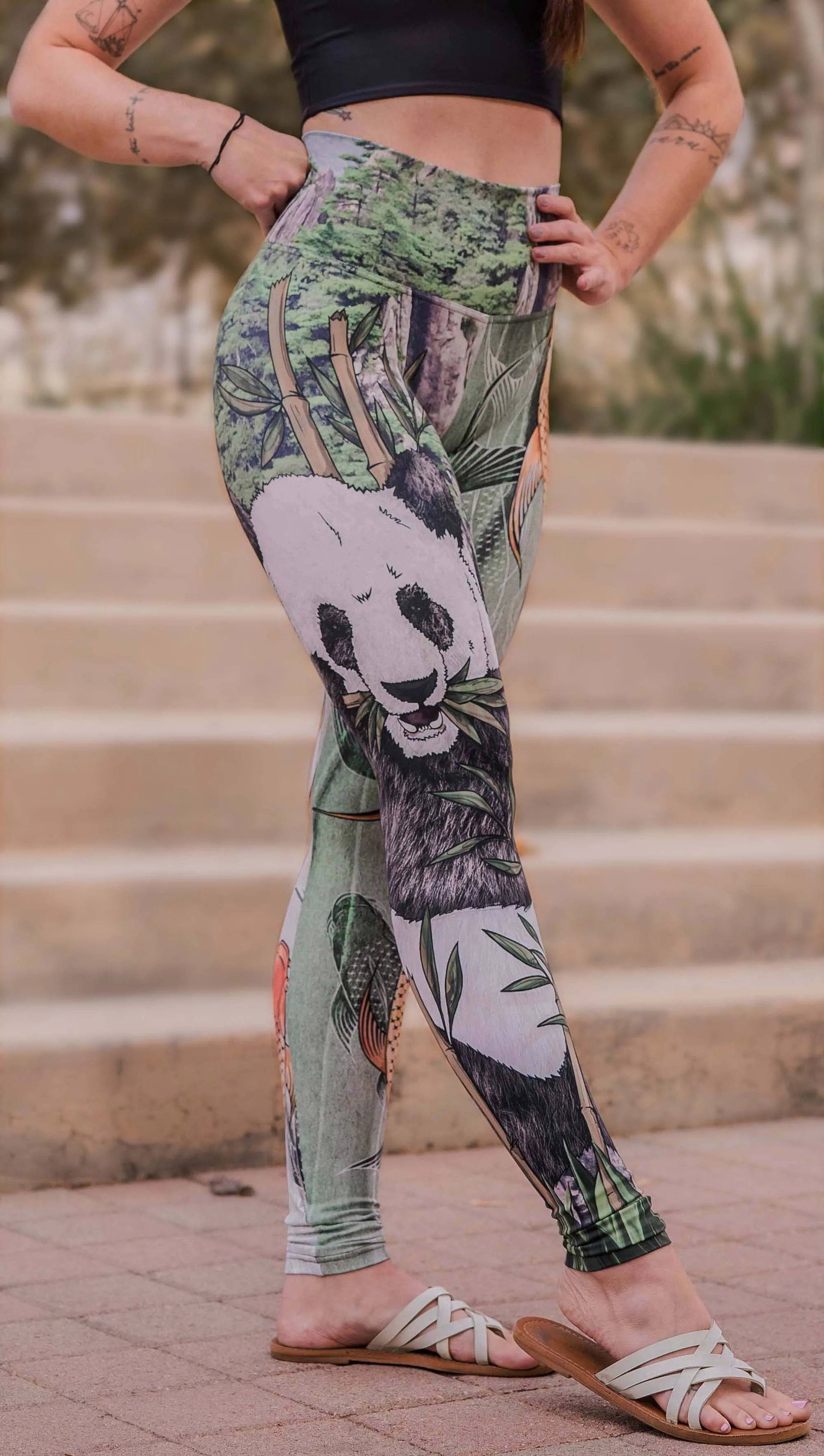 Koi Fish Mashup - Athleisure Leggings