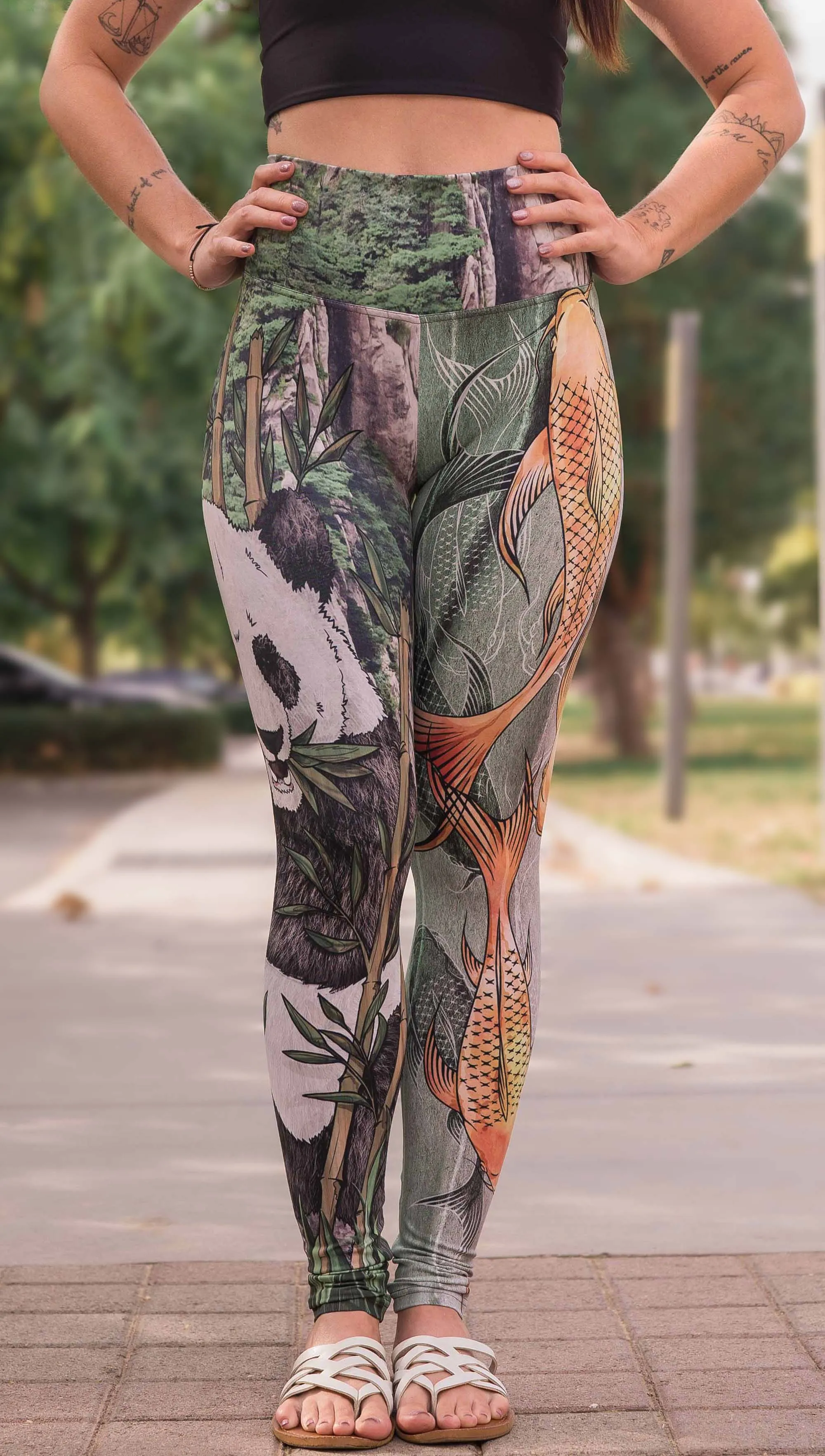 Koi Fish Mashup - Athleisure Leggings