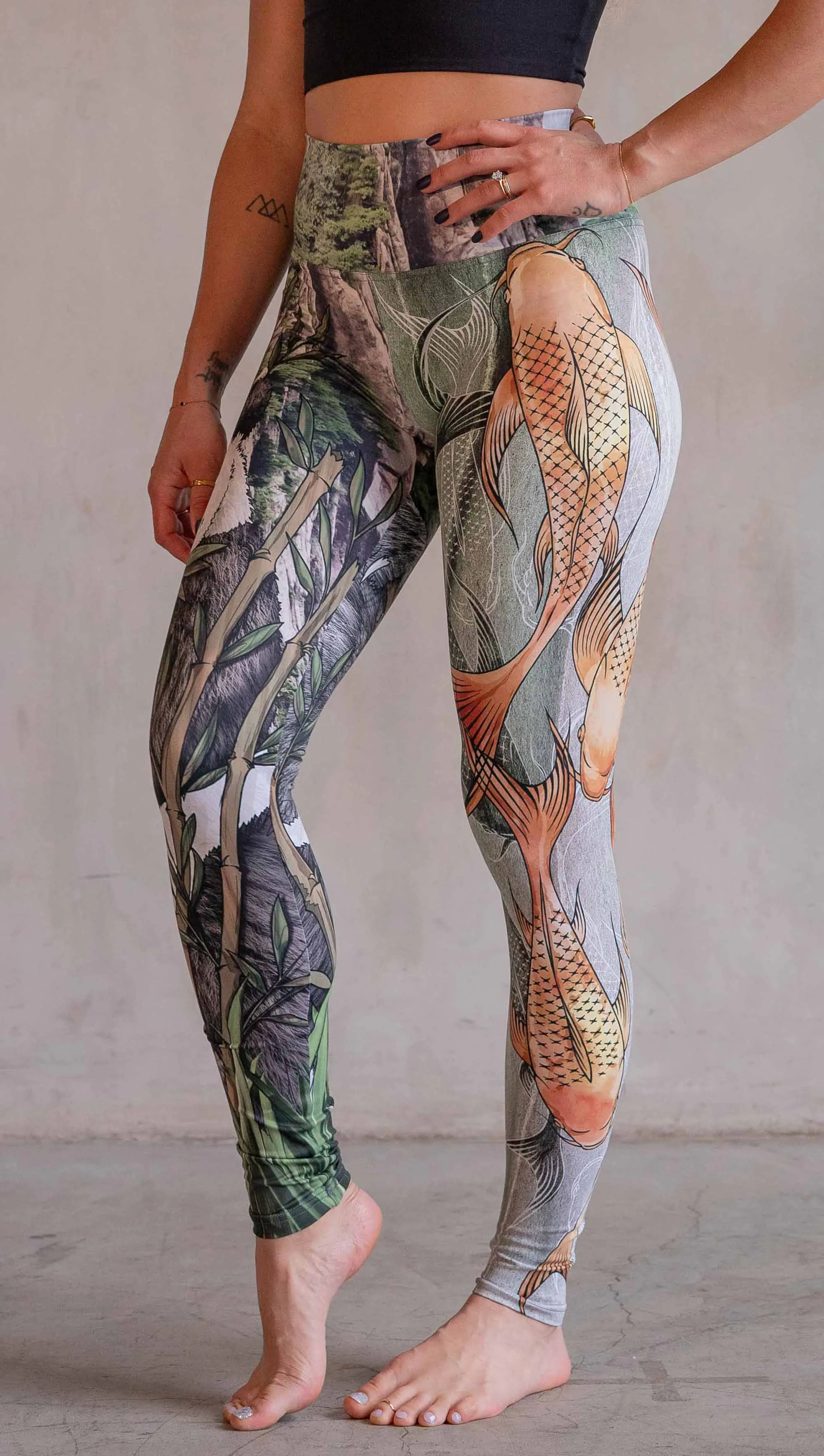 Koi Fish Mashup - Athleisure Leggings