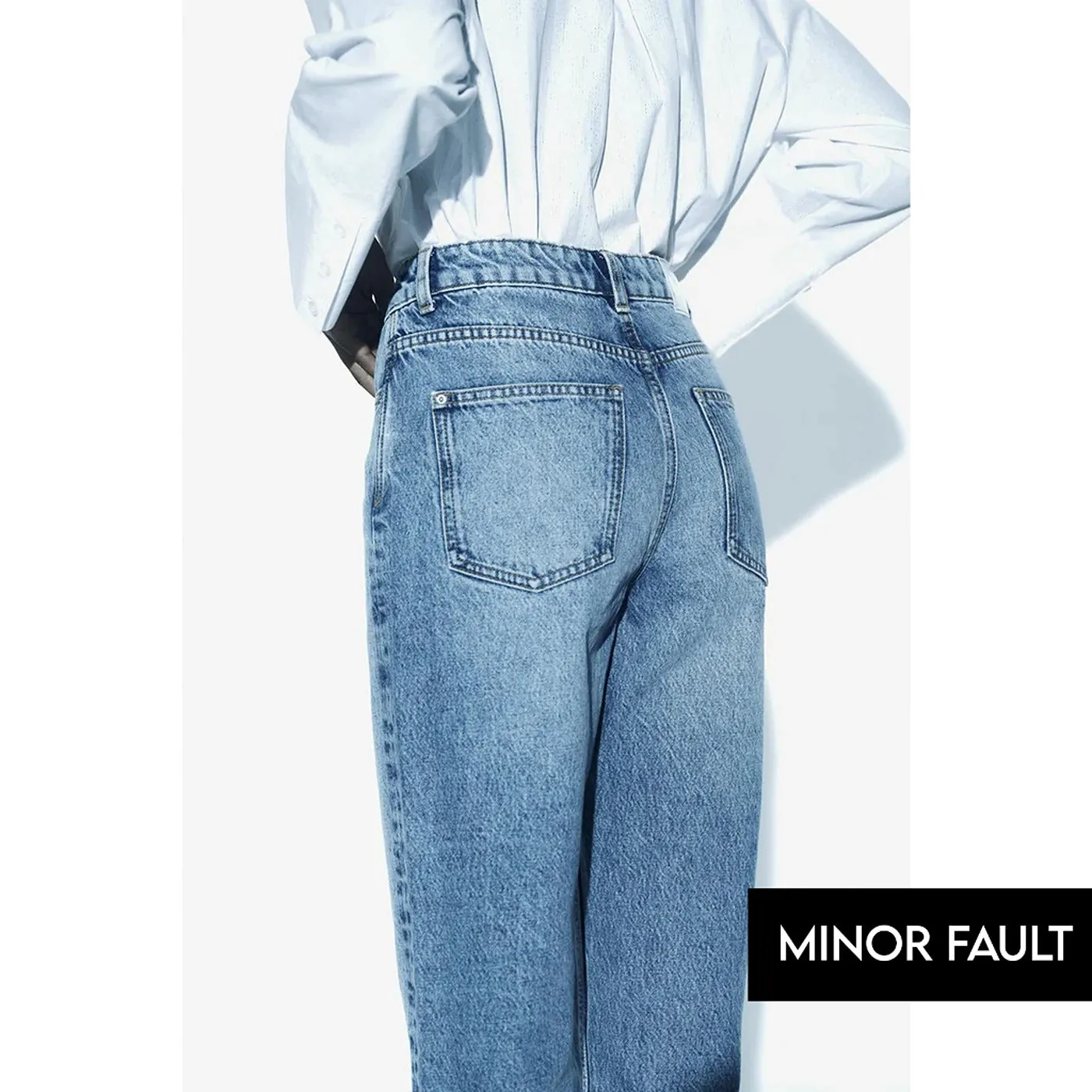 (Minor Fault) Light Blue Slim Mom Jeans