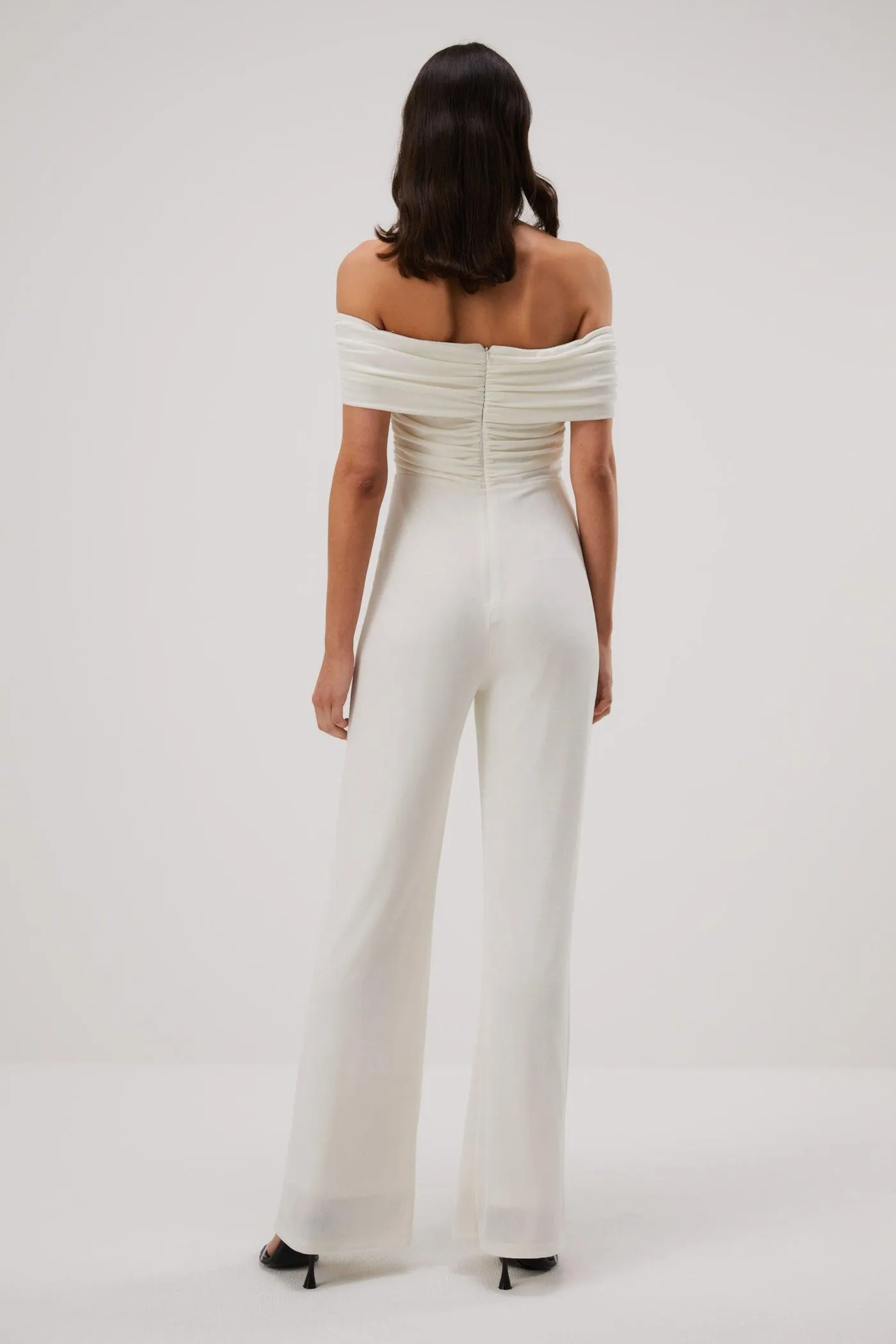 Misha Deacon Slinky Jersey Jumpsuit - Ivory