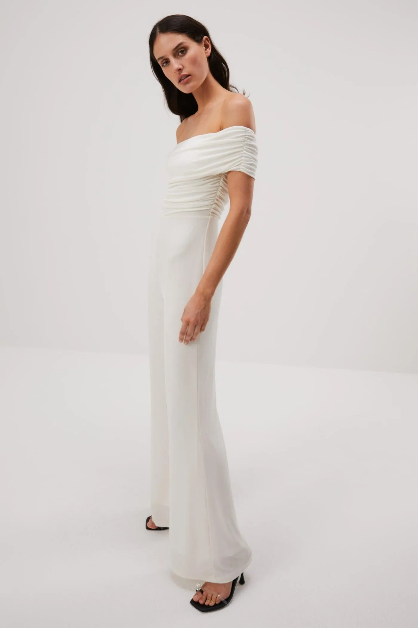 Misha Deacon Slinky Jersey Jumpsuit - Ivory