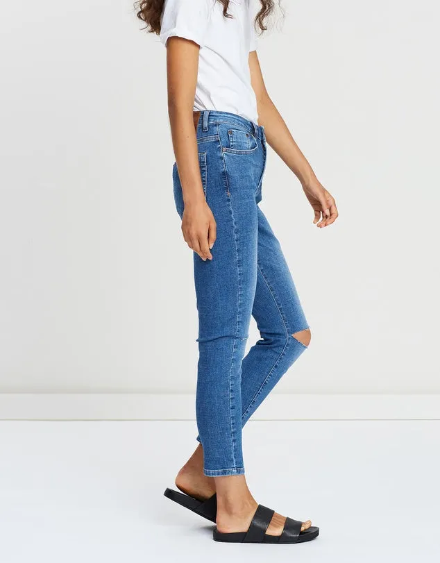 One Teaspoon Cali Blue Freebirds High-Waist Skinny Jeans