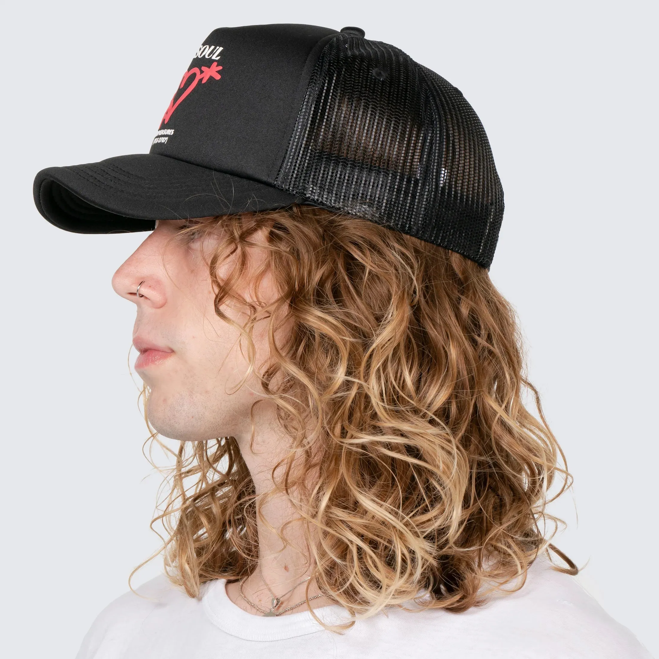 PLEASURES Biz Card Snapback Trucker Cap